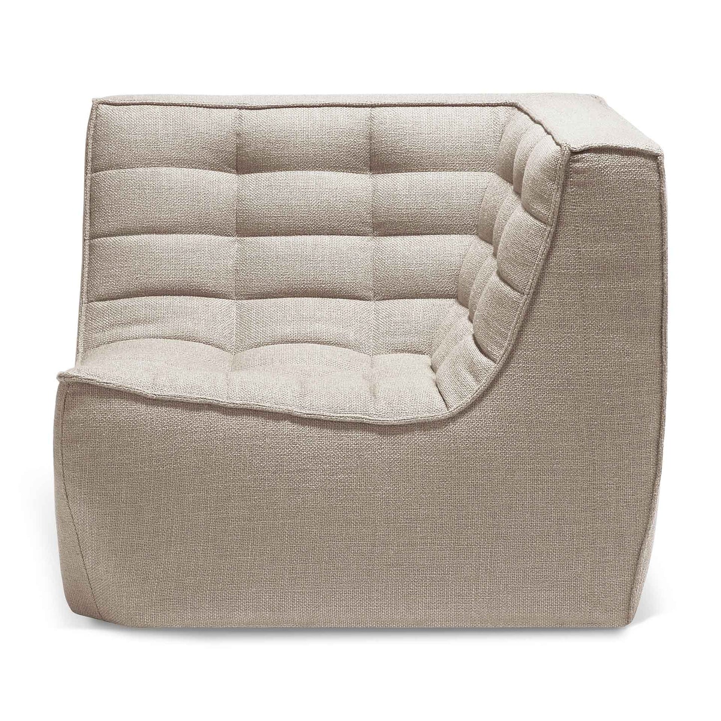 N701 Beige Sectional, 90° Square Corner - Goode Studio