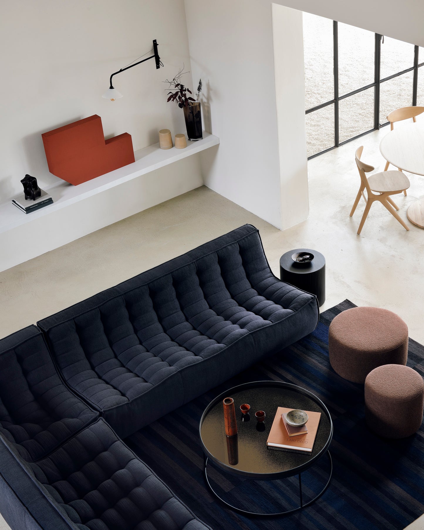 N701-sofa-corner-graphite-Barrow-pouf-ginger-40cm-60cm-eye-chair-ct-Tray-Goode-Studio