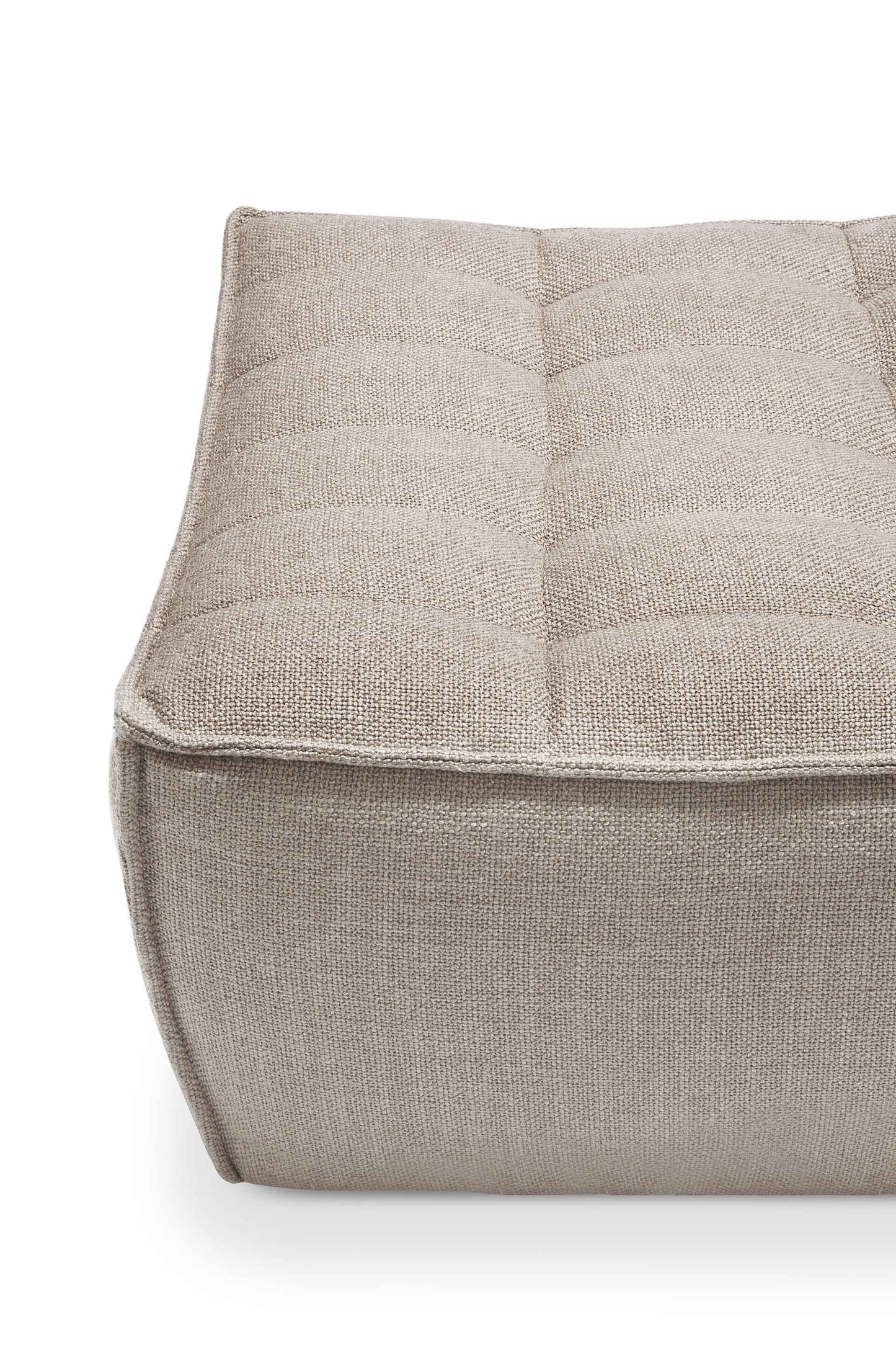 N701 Beige Sectional, Footstool - Goode Studio