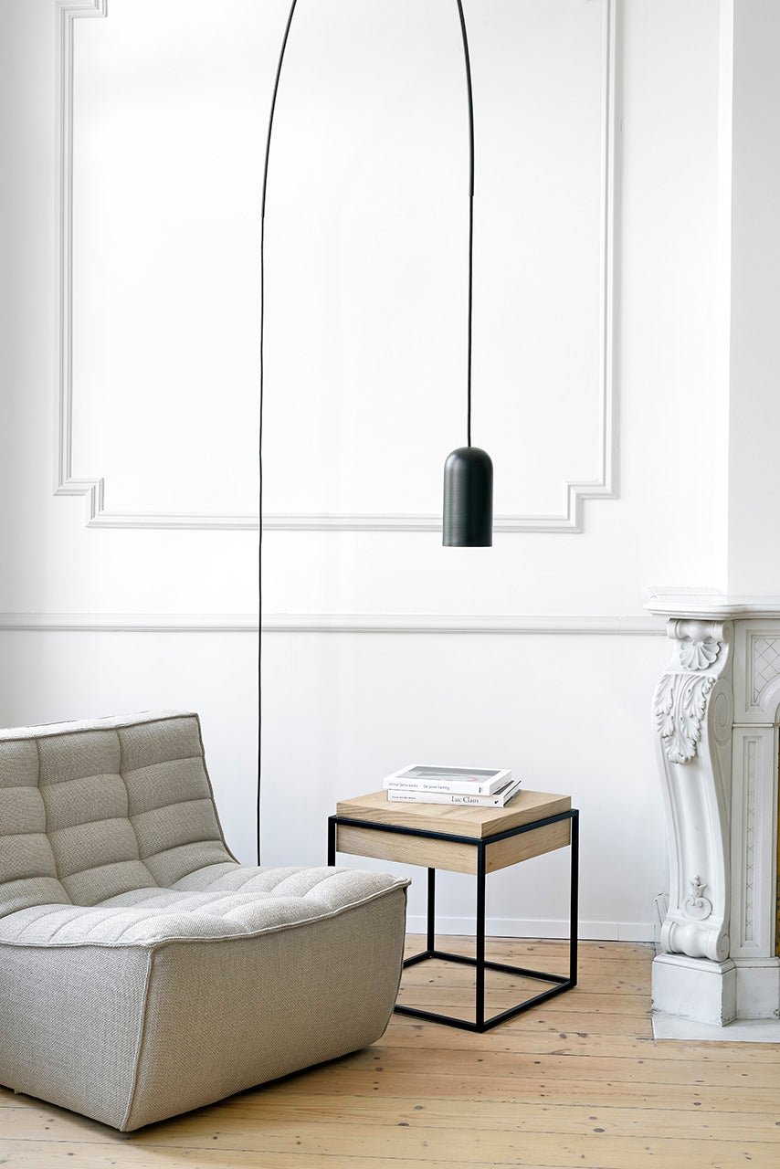 N701-1seater-beige-oak-Monolit-side-table-S-black-metal-Goode-Studio