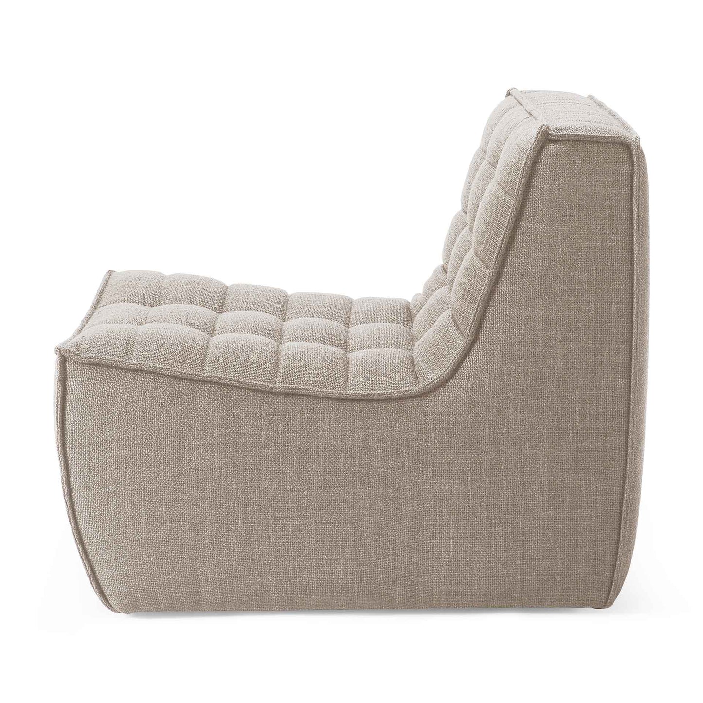 N701 Beige Sectional, 1 Seater - Goode Studio