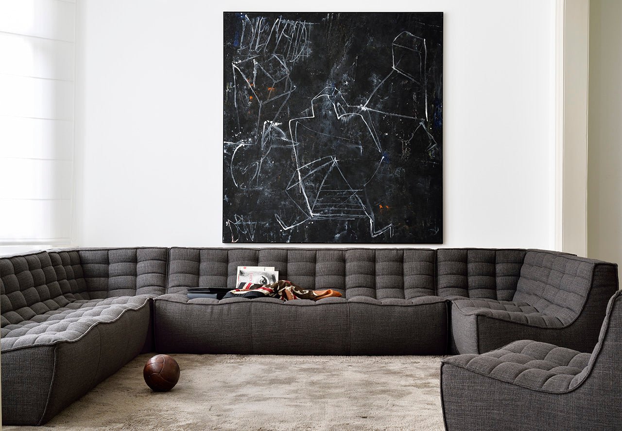 N701 Dark Grey Sectional, 90° Square Corner - Goode Studio