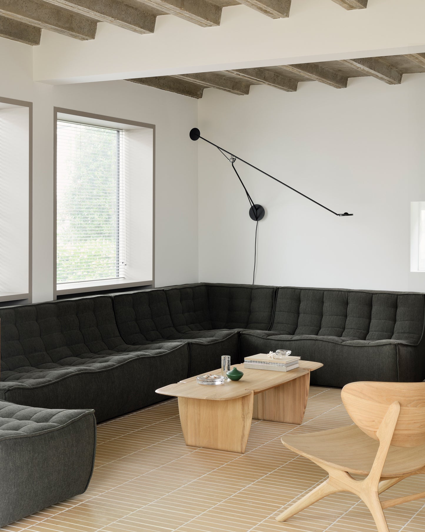 N701 Moss Eco Sectional, 1 Seater - Goode Studio