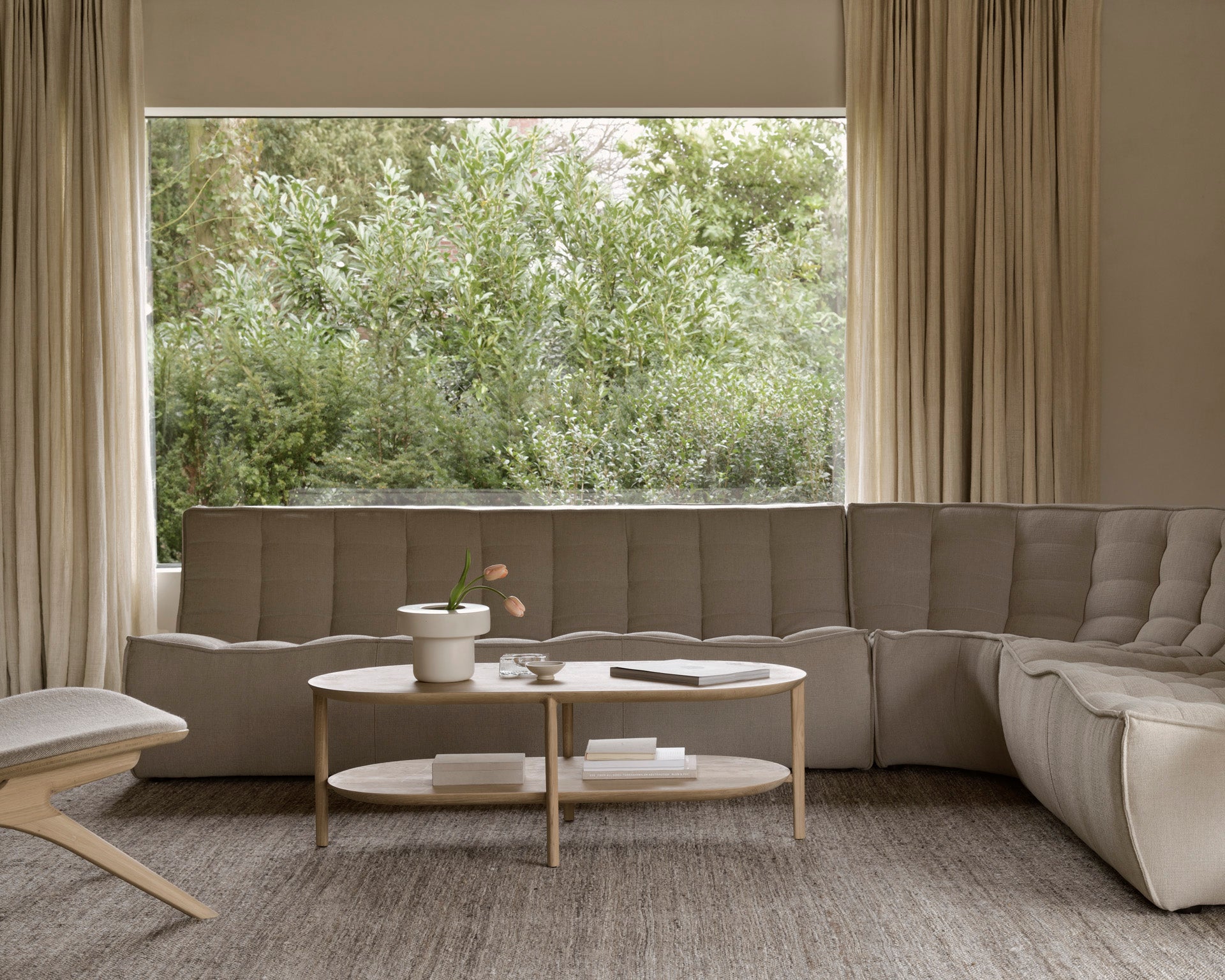 N701-sofa-3-seater-2-seater-90-round-corner-Ecru-Eco-fabric-bok-coffee-table-oak-oblong-eye-lounge-chair-oak-off-white-fabric-nomad-kilim-rug-cumin-Goode-Studio