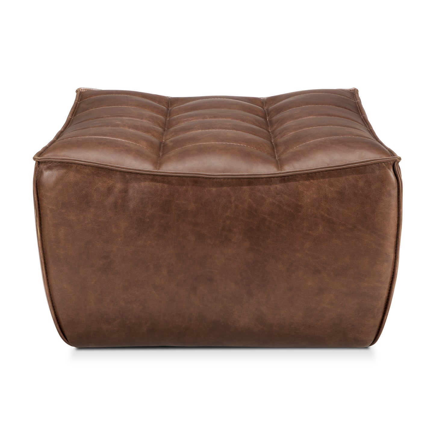N701 Modular Sofa, Chestnut Leather - Goode Studio