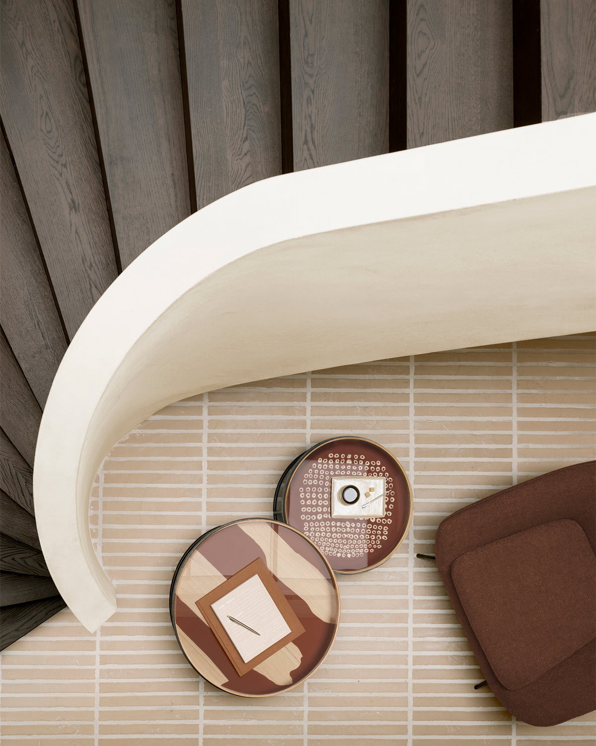 Auburn Second Nature Tray, Round - Goode Studio