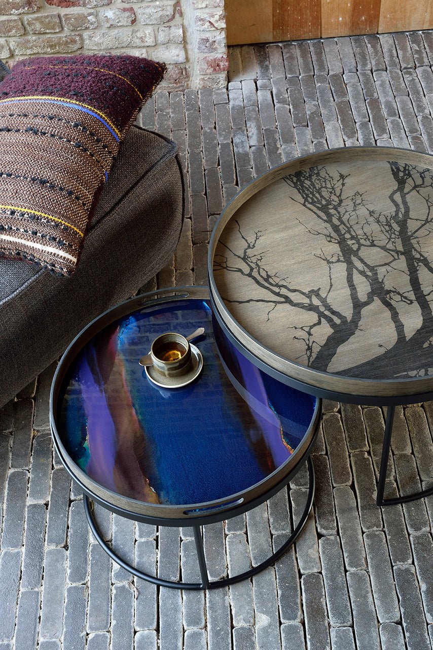 Black-Tree-wooden-tray-Indigo-Organic-glass-tray-Goode-Studio