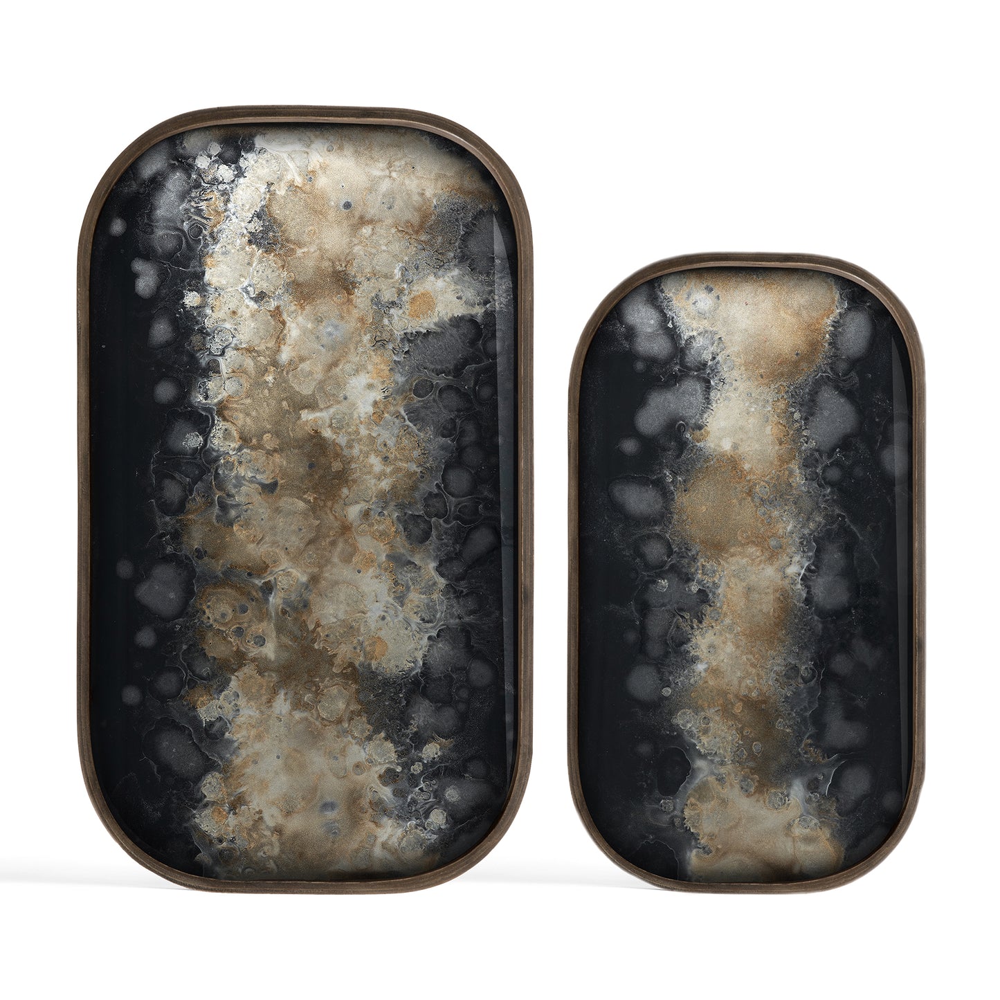 Organic-valet-tray-glass-Black-rectangular-set-cut-Goode-Studio