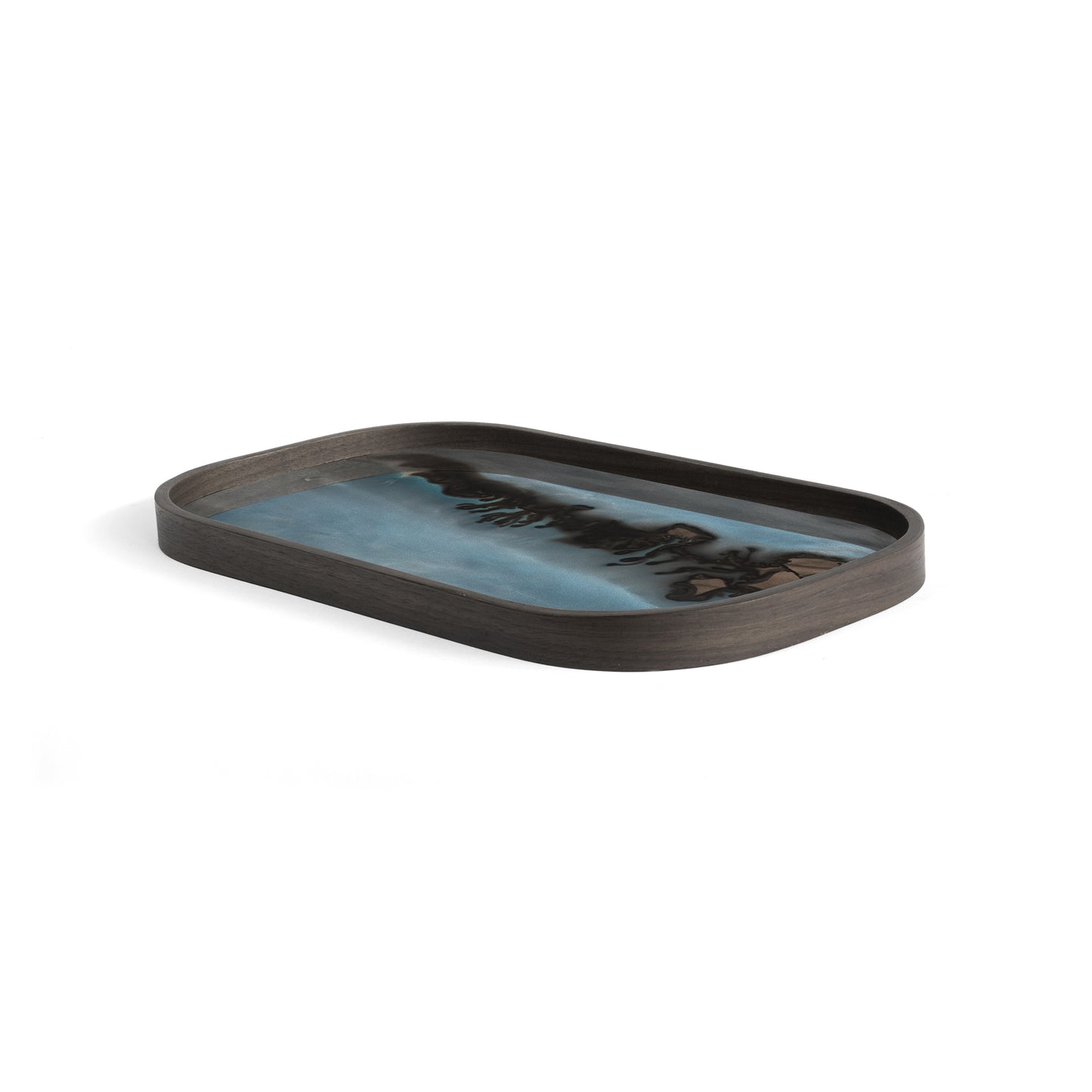 Organic Valet Tray-glass-Gold-rectangular-L-side-cut-Goode-Studio
