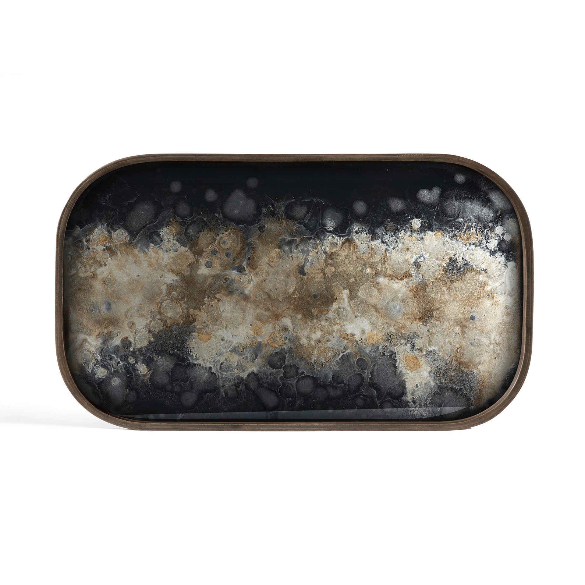 Organic-valet-tray-glass-Black-rectangular-XL-front-cut-Goode-Studio