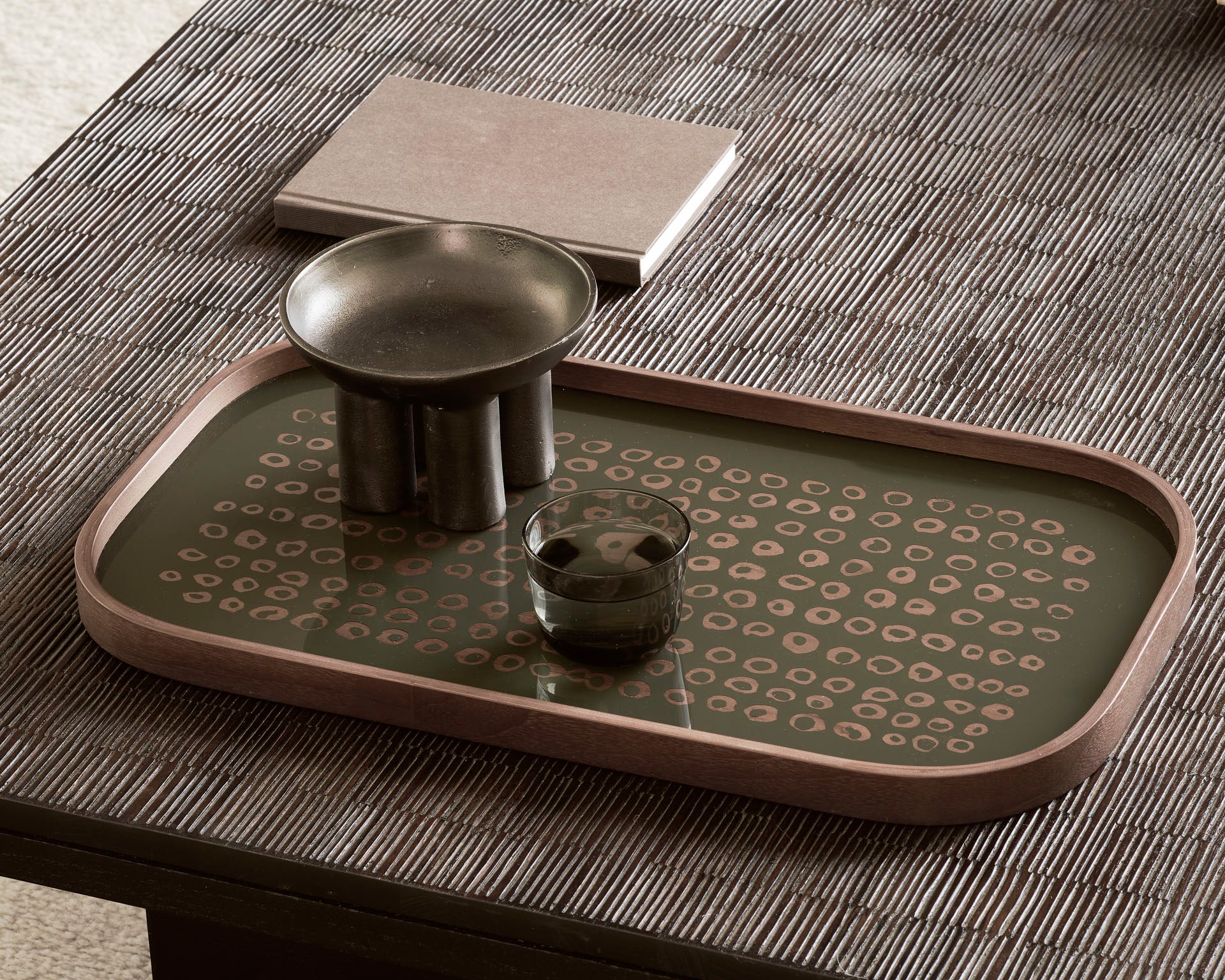 Second-nature-valet-tray-Grooves-coffee-table-Off-black-Goode-Studio