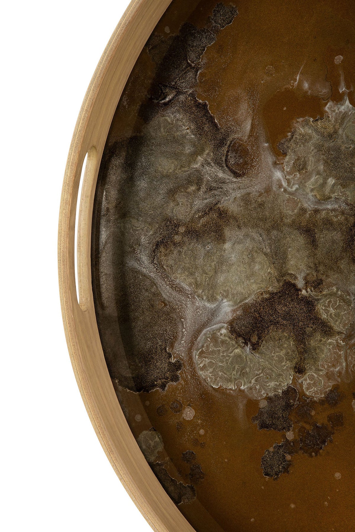 Organic Glass Tray, Metallic Bronze, Small - Goode Studio