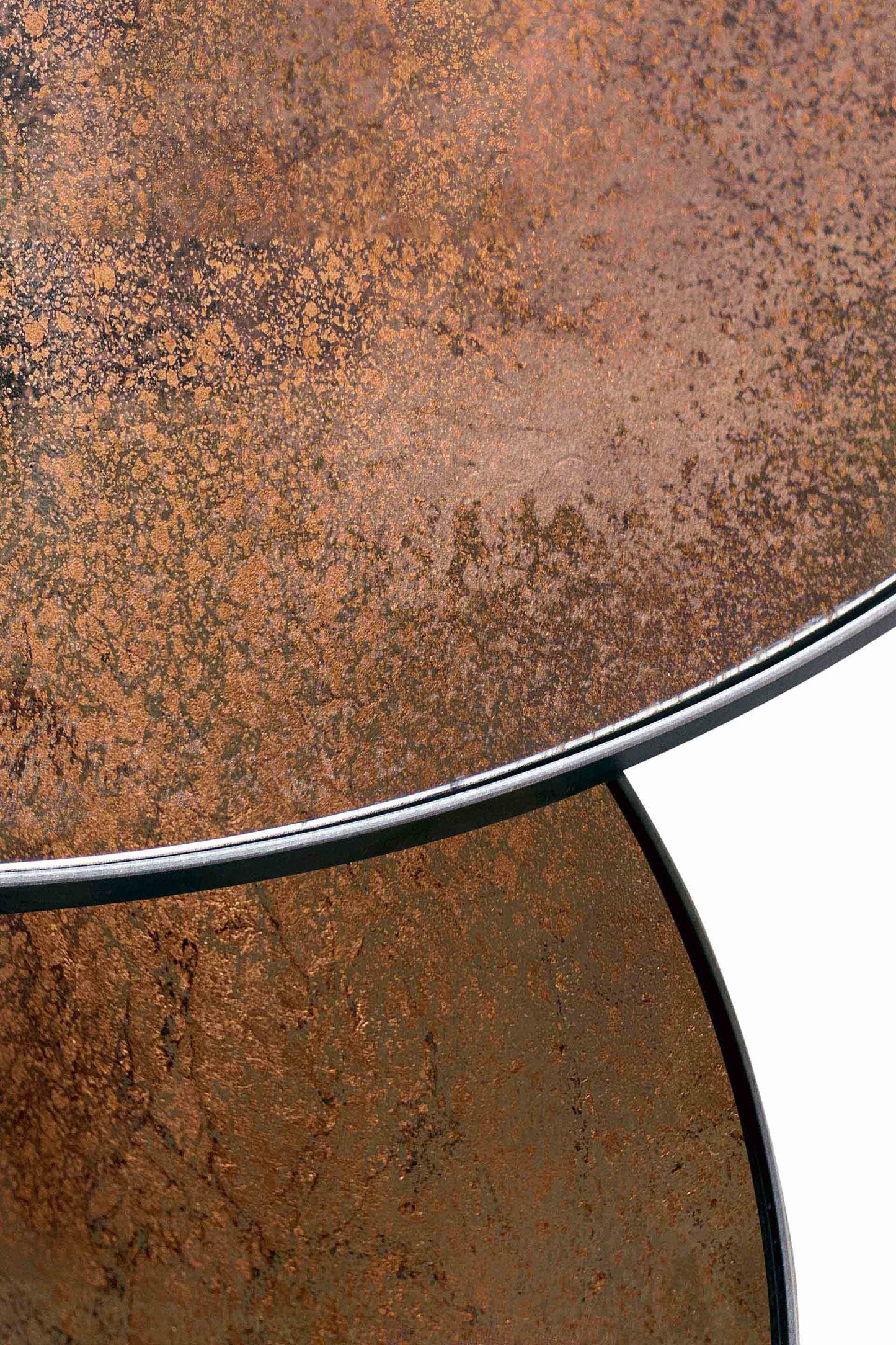 Bronze-Copper-Nesting-coffee-table-set-of-2-Goode-Studio