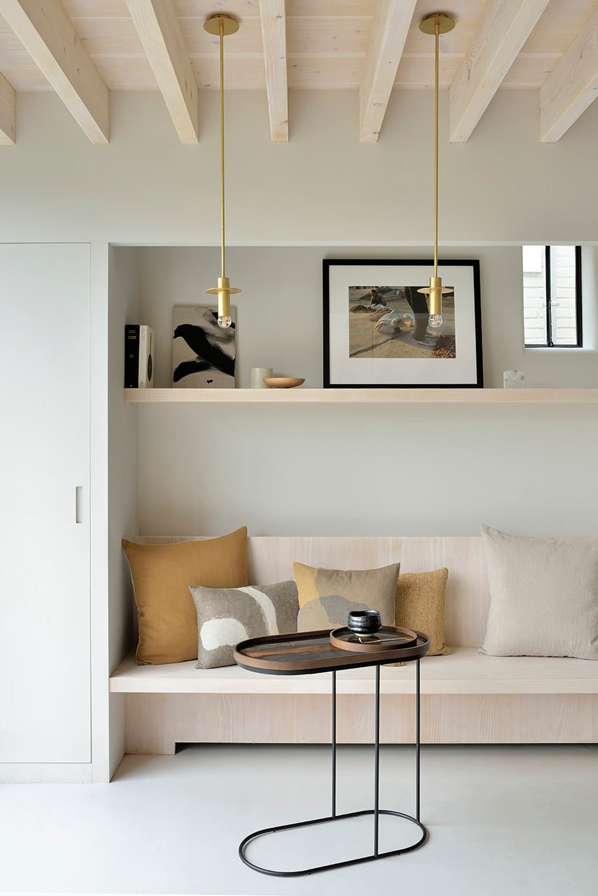 Oblong-tray-table-Bronze-Organic-tray-cushions-Goode-Studio