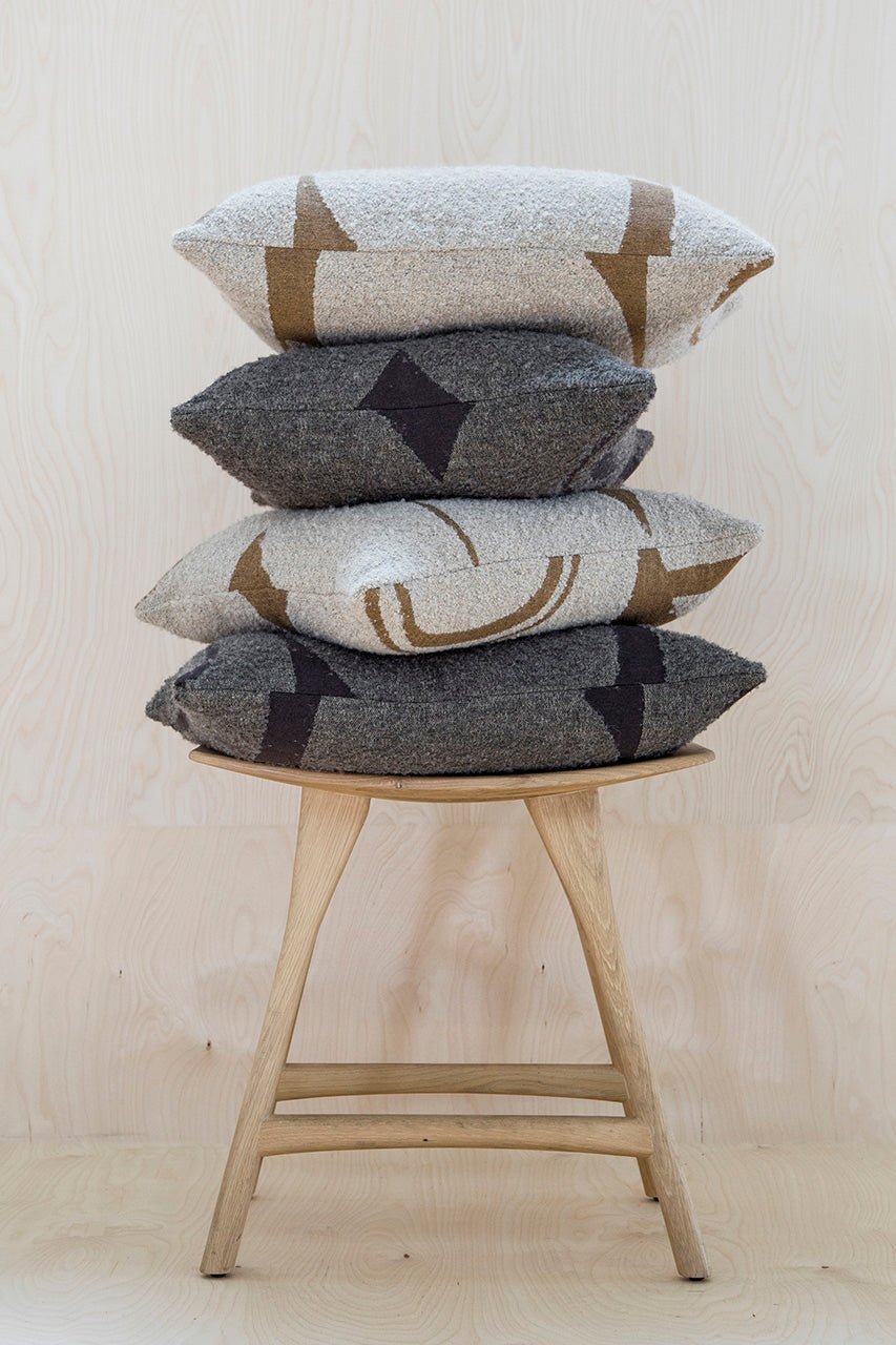 MoroOrb-cushion-MoroAbstract-cushion-AvanaAbstract-cushion-AvanaOrb-cushion-Oak-Osso-stool-Goode-Studio