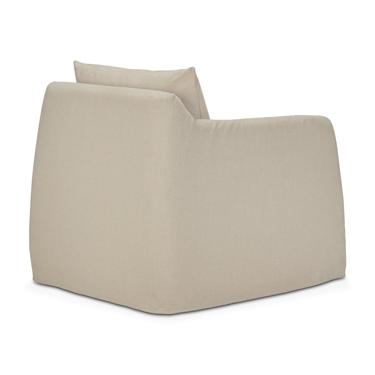 Weave lounge chair-Bone-linen-with-removable-cover-back-cut-Goode-Studio