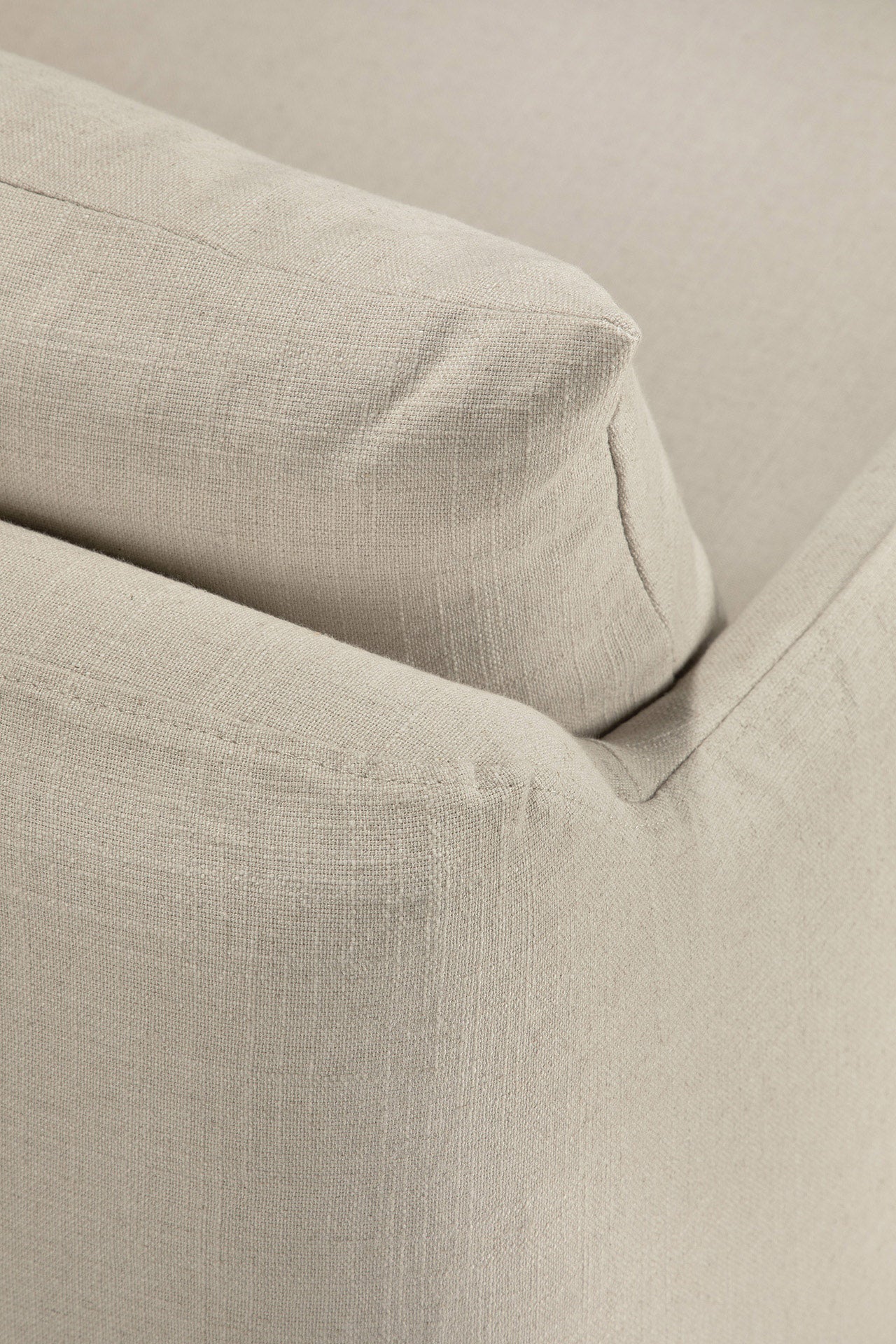 Weave lounge chair-Bone-linen-with-removable-cover-Goode-Studio