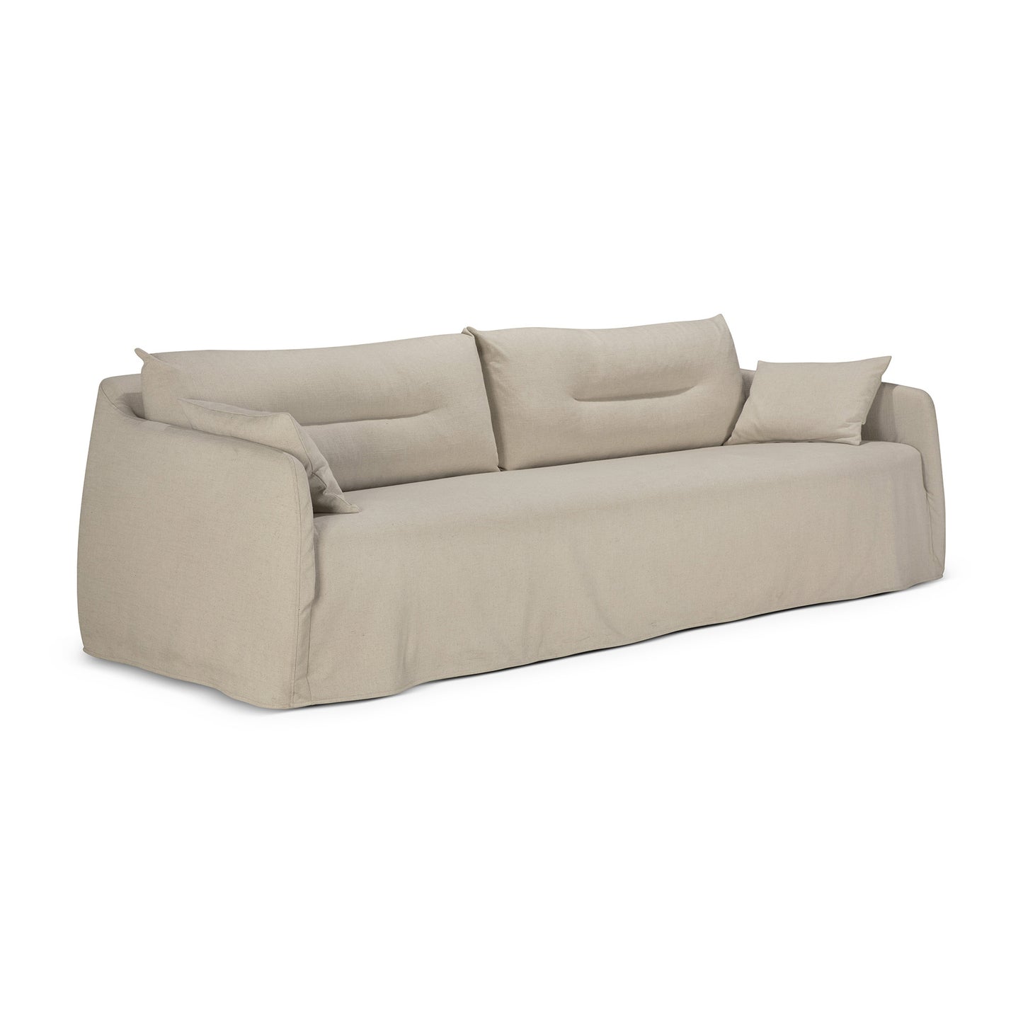 Weave sofa-Bone-linen-fabric-3-seater-with-removable-cover-side-cut-Goode-Studio