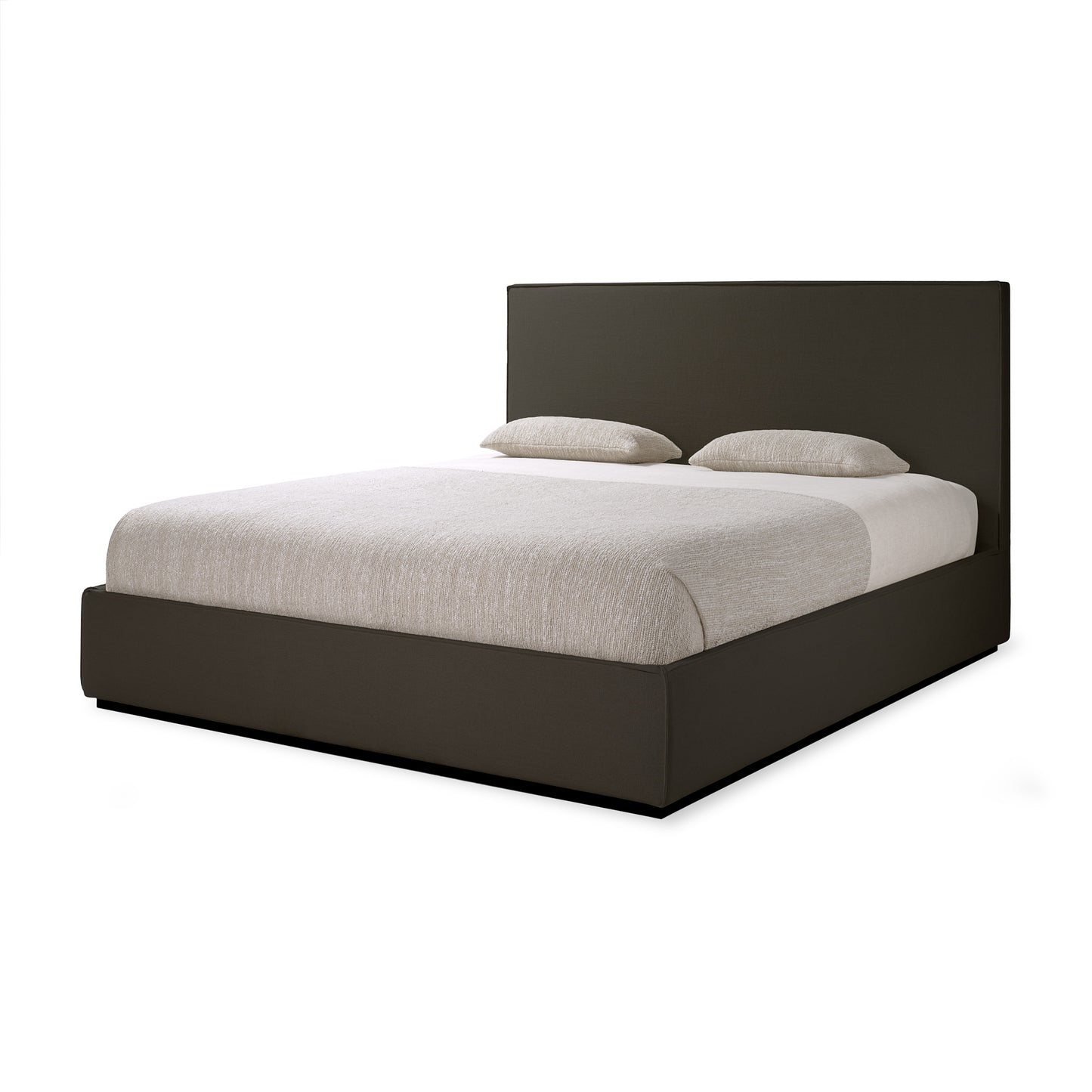 Revive-bed-Grey-Linen-fabric-mattress-Goode-Studio