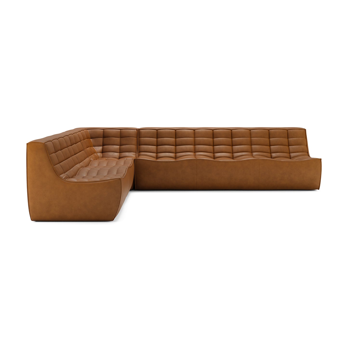 N701 Modular Sofa, Old Saddle Leather - Goode Studio