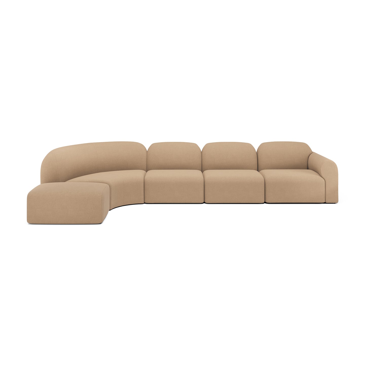Bulky Modular Sofa, Light Sepia - Goode Studio