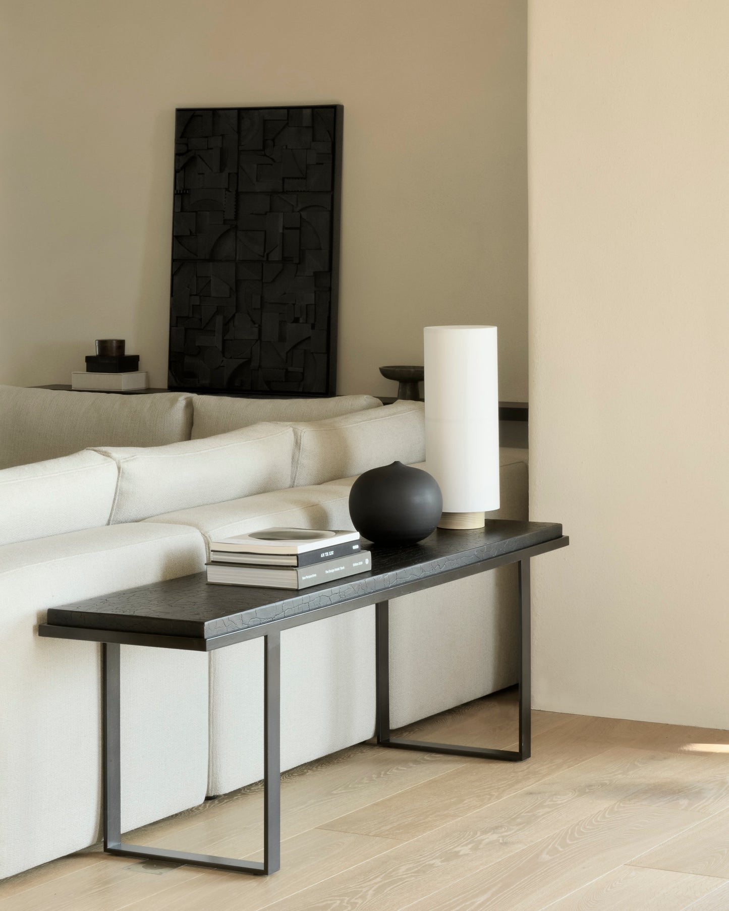 Stability-console-Brick-wall-art-black-Goode-Studio