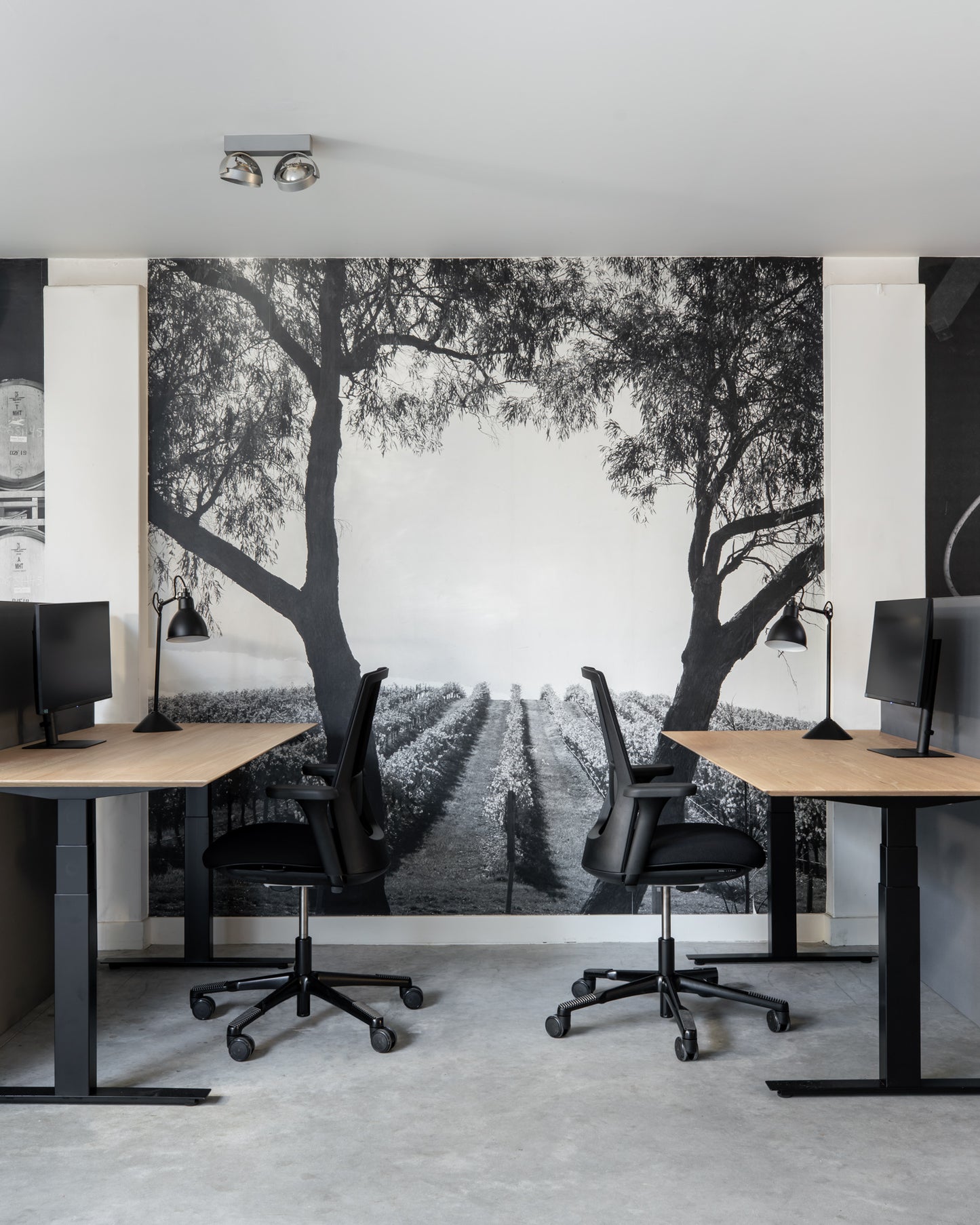 Bok-adjustable-desk-black-frame-table-top-Goode-Studio