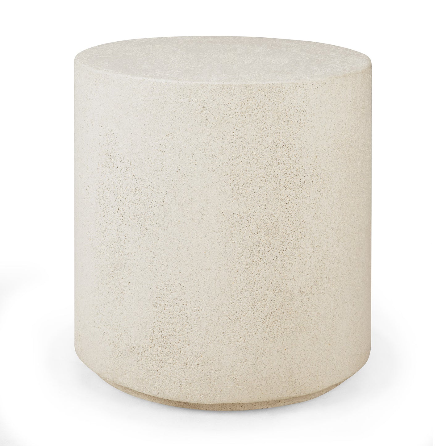 Elements-side-table-Microcement-off-white-round-front-cut-Goode-Studio