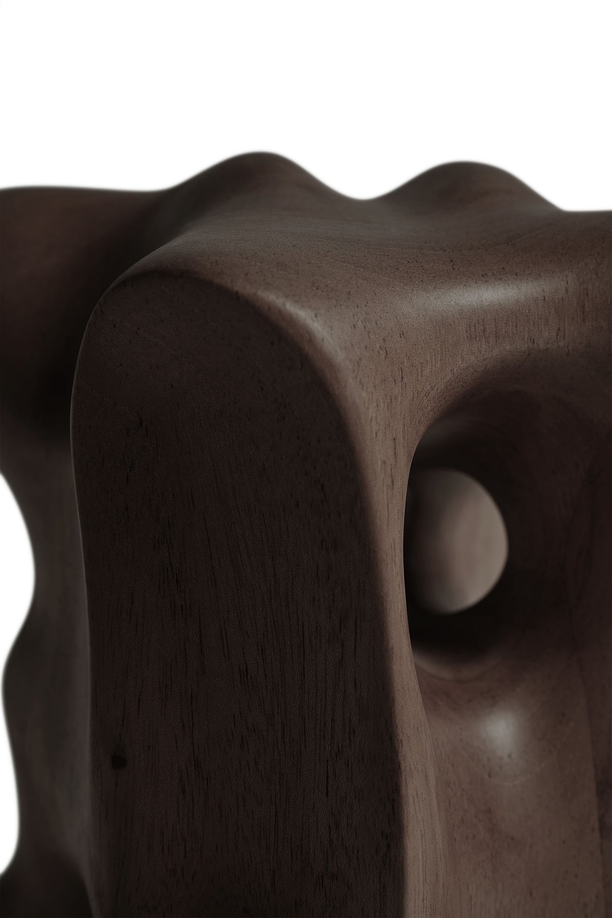 Dark-brown-organic-sculpture-mahogany-Goode-Studio