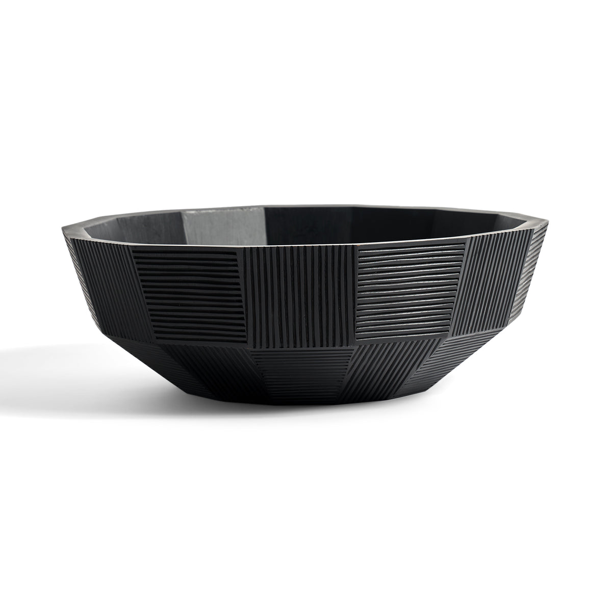 Black-Striped-bowl-mahogany-front-cut-Goode-Studio