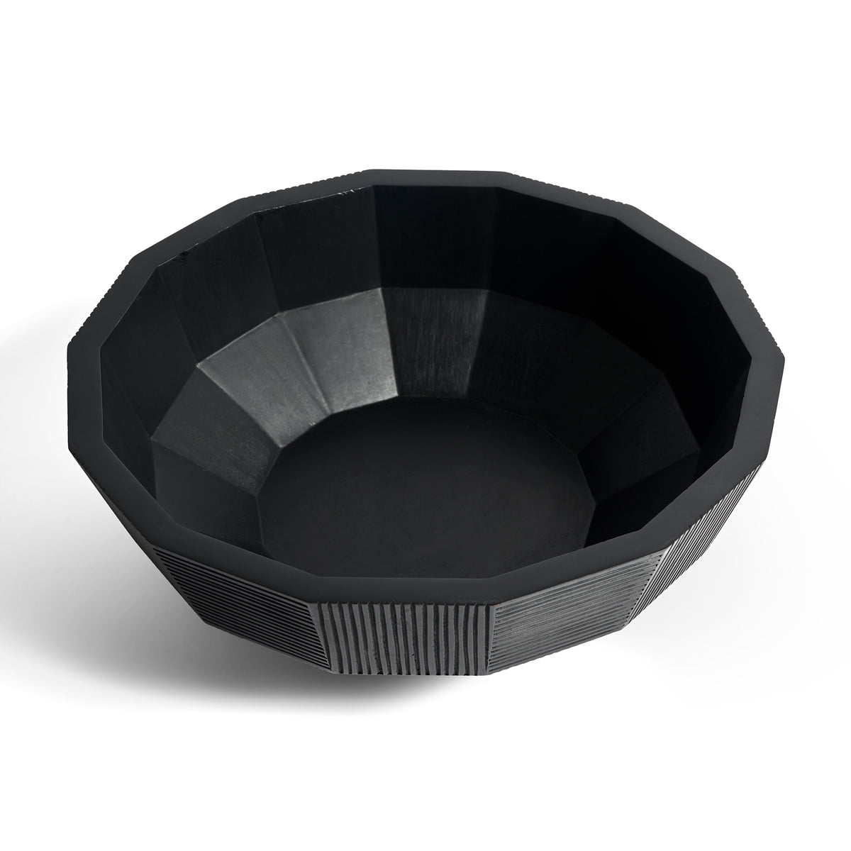 Black-Striped-bowl-mahogany-front-cut-Goode-Studio