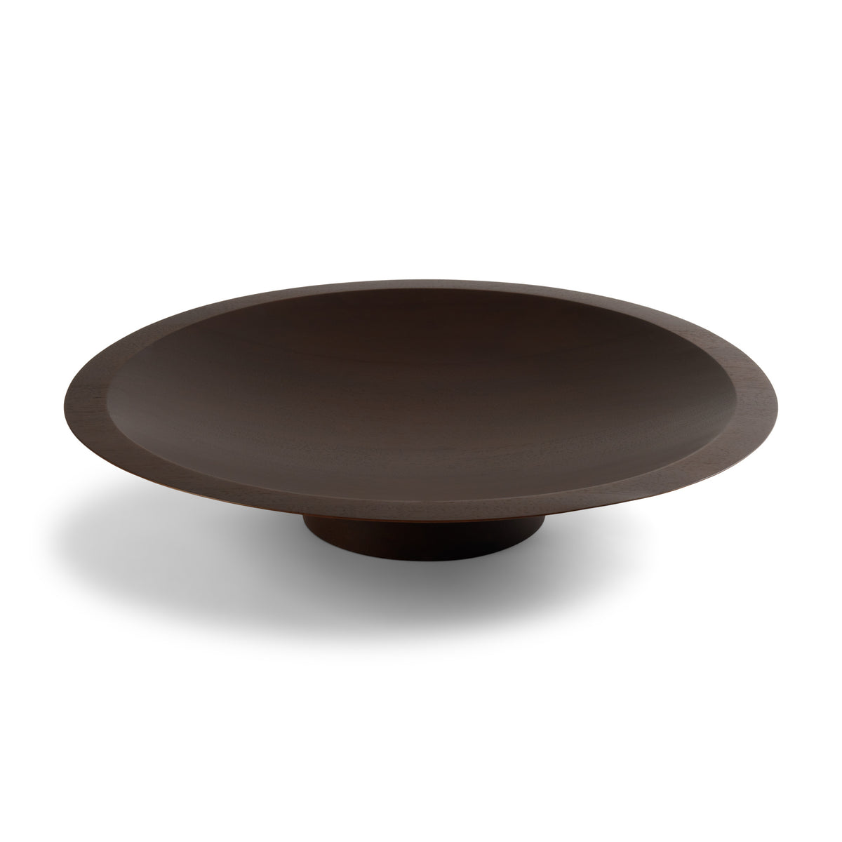Sattelite-bowl-varnished-mahogany-dark-brown-front-cut-Goode-Studio