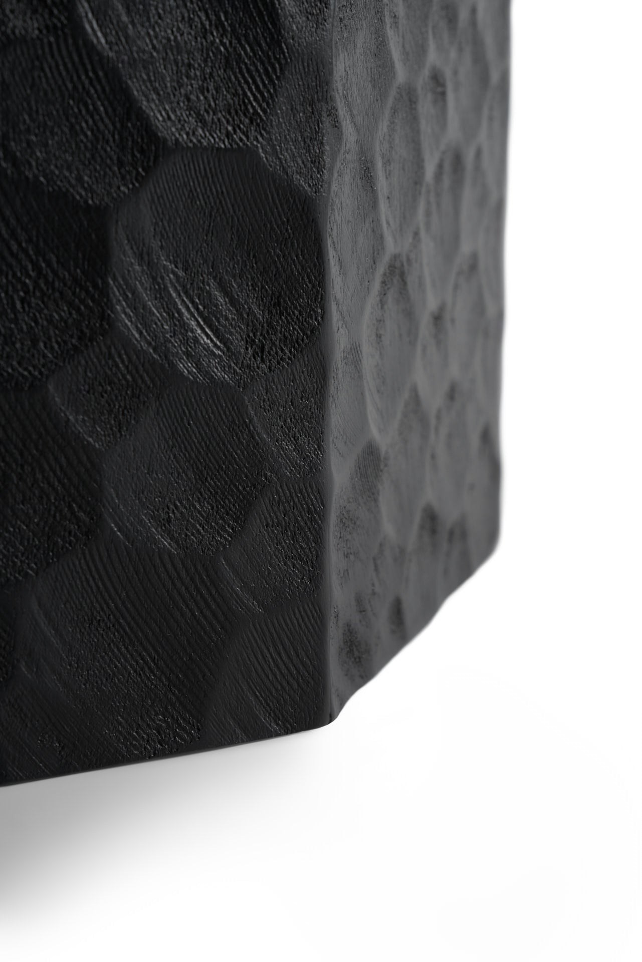 Chopped-paper-basket-varnished-mahogany-black-Goode-Studio