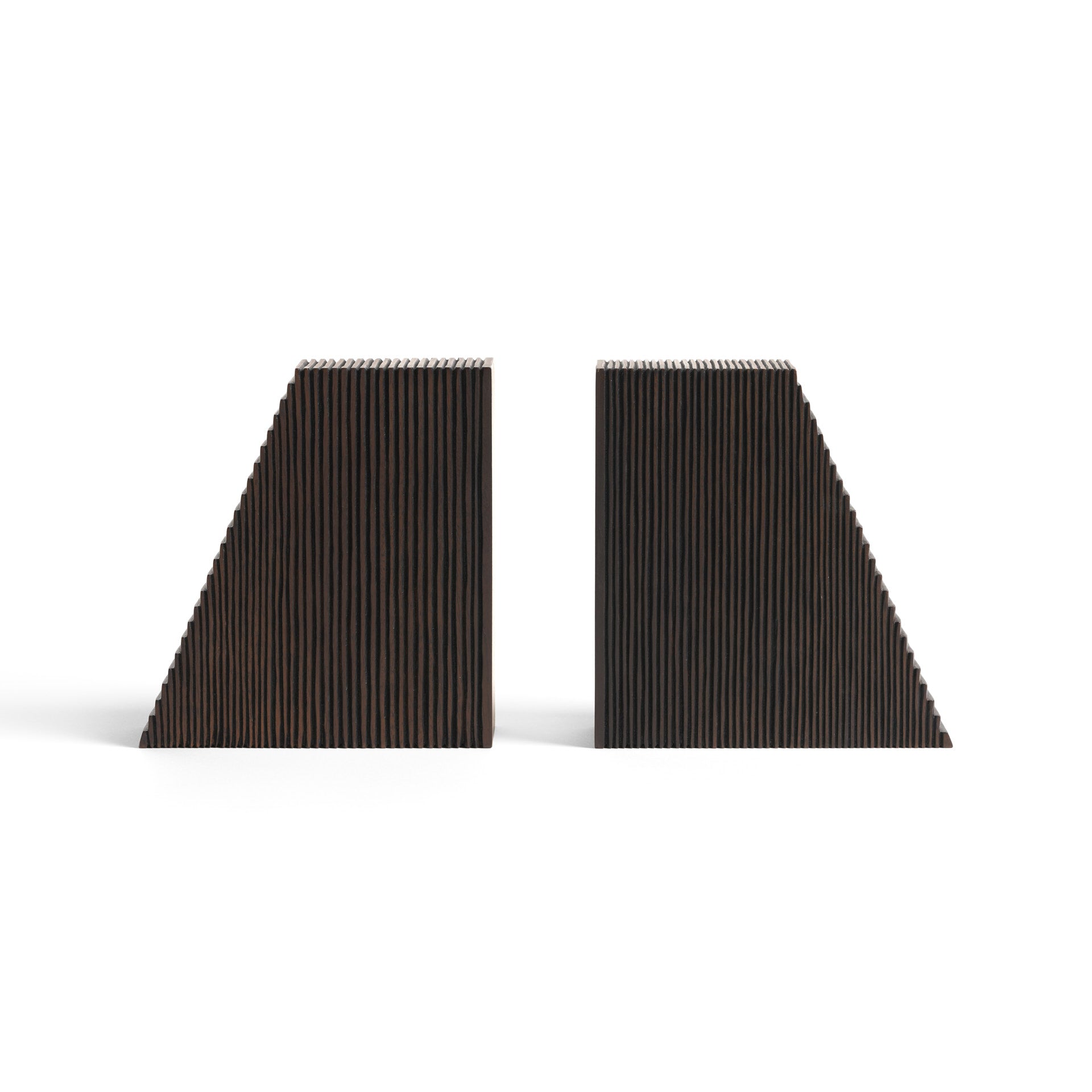 Grooves-Book-Ends-Sets-Dark-Brown-Goode-Studio