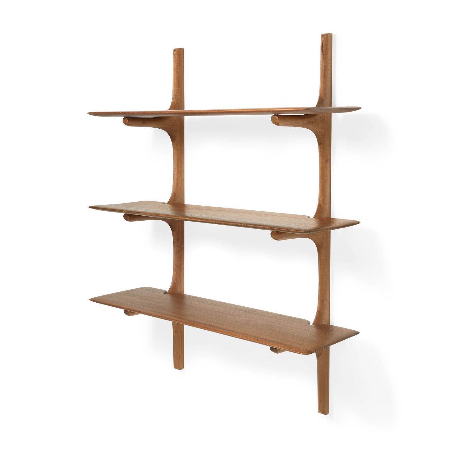 Mahogany-PI-wall-shelf-3shelves-varnised-side-cut-Goode-Studio