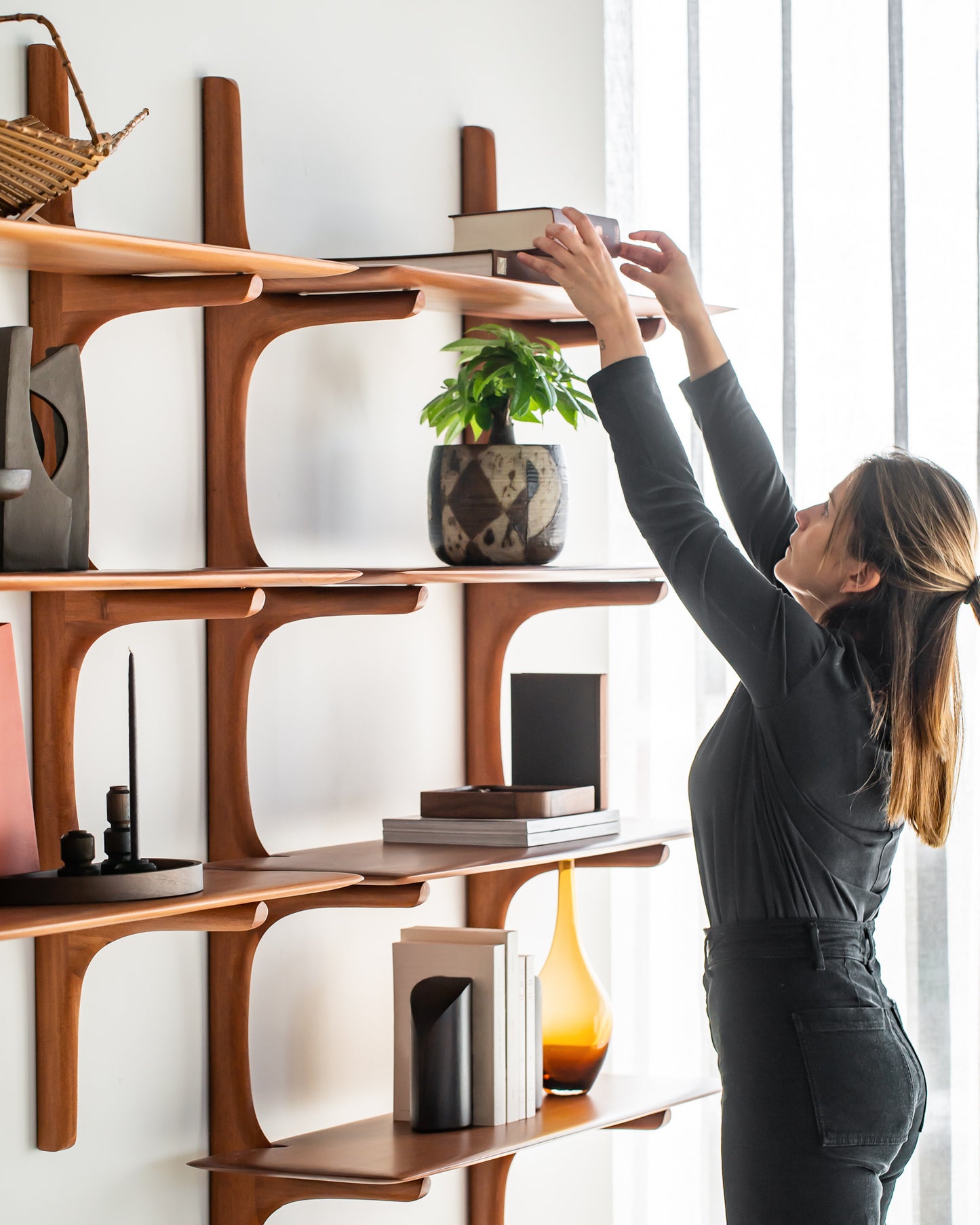 Mahogany-PI-wall-shelf-3shelves-Mahogany-PI-wall-shelf-5shelves-Goode-Studio