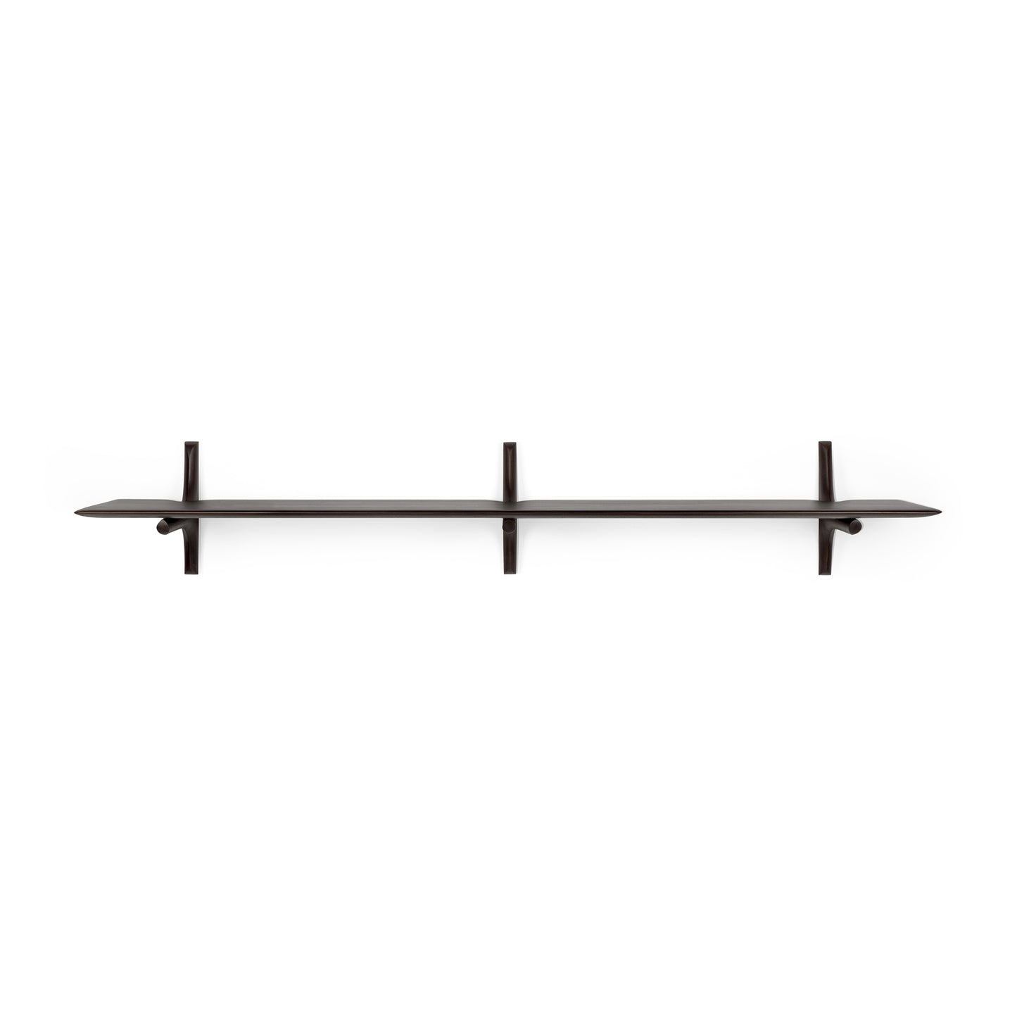 PI-wall-shelf-varnished-mahogany-dark-brown-1-shelf-168-front-cut-Goode-Studio