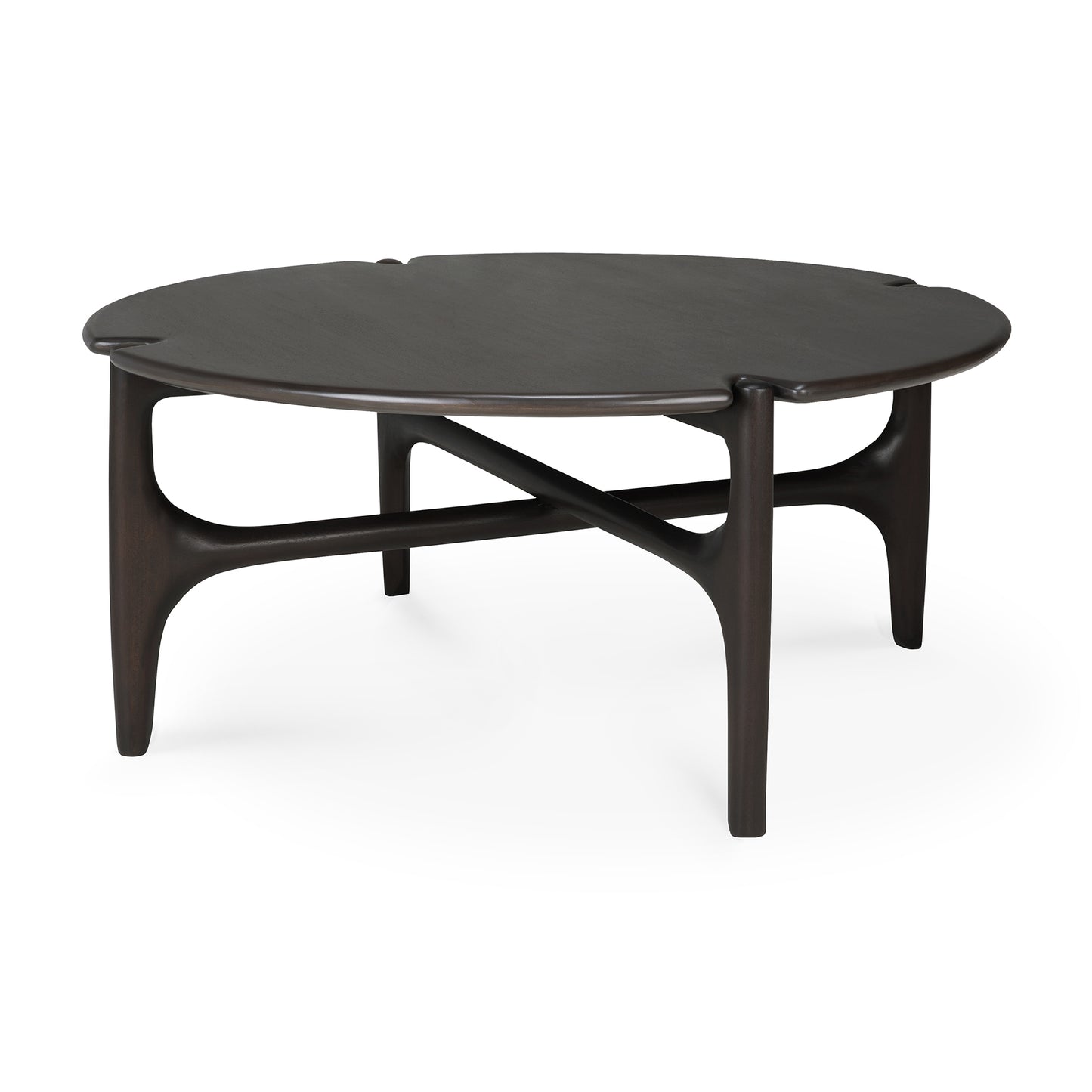 PI-coffee-table-varnished-mahogany-dark-brown-round-side-cut-Goode-Studio