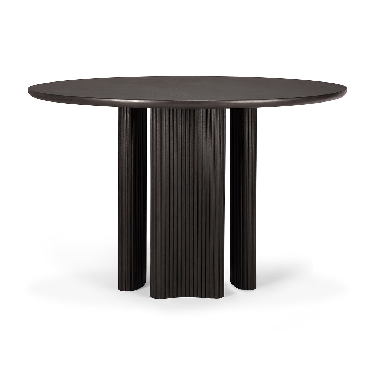 Roller Max dining table mahogany dark brown round dining table
