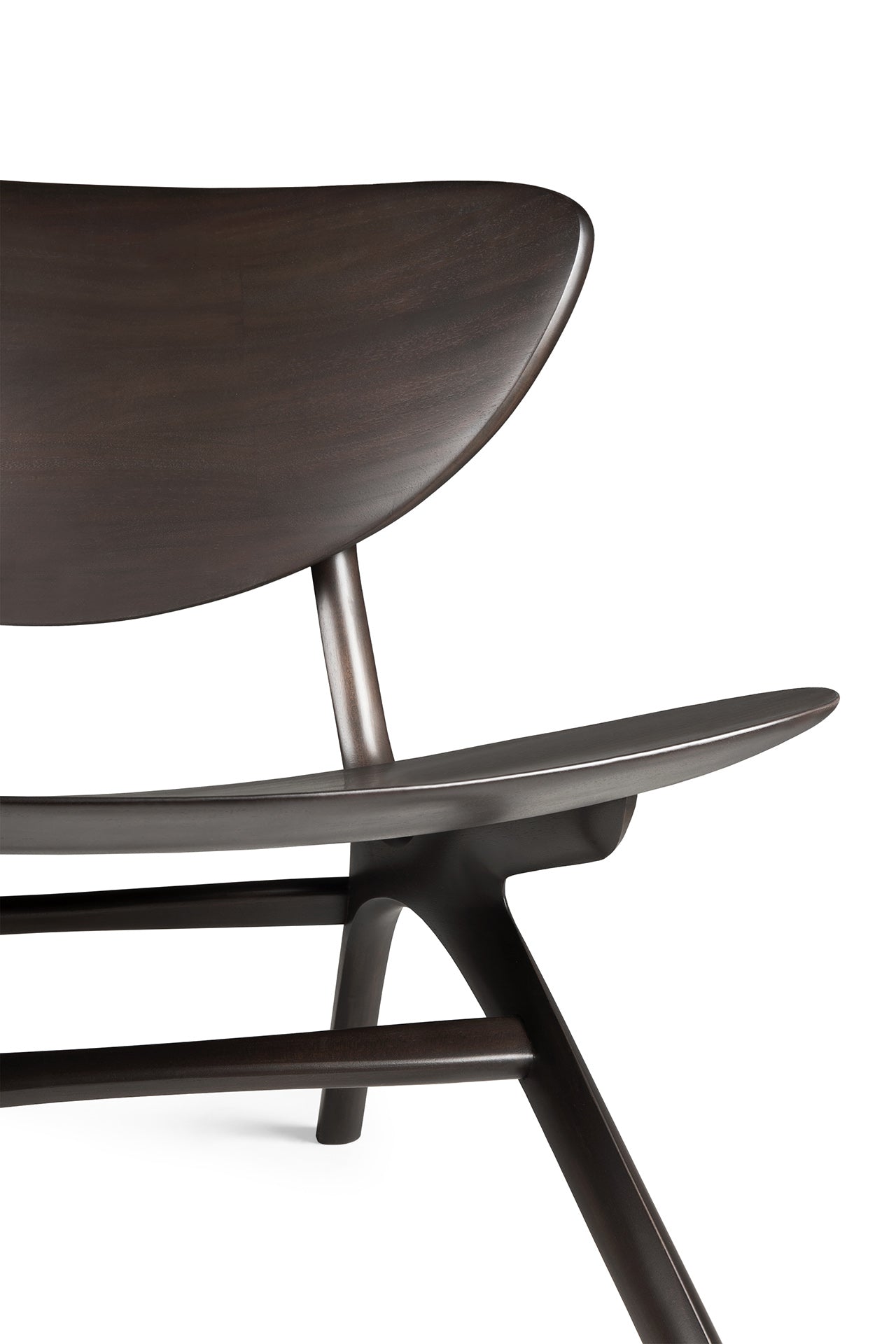 Eye Lounge Chair-varnished-mahogany-dark-brown-Goode-Studio