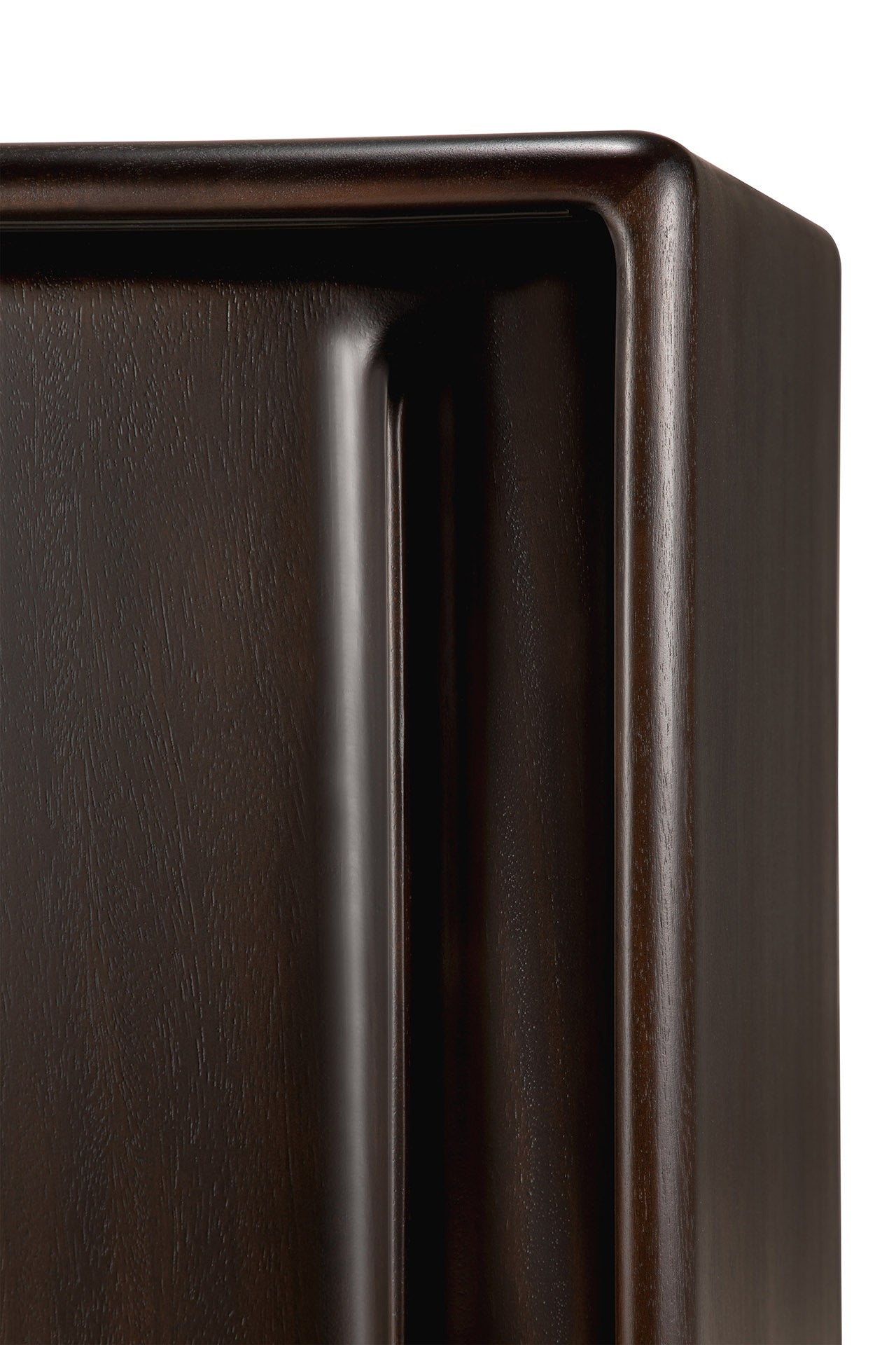 Flow sideboard-varnished-mahogany-Rose-Brown-2-doors-cut-Goode-Studio