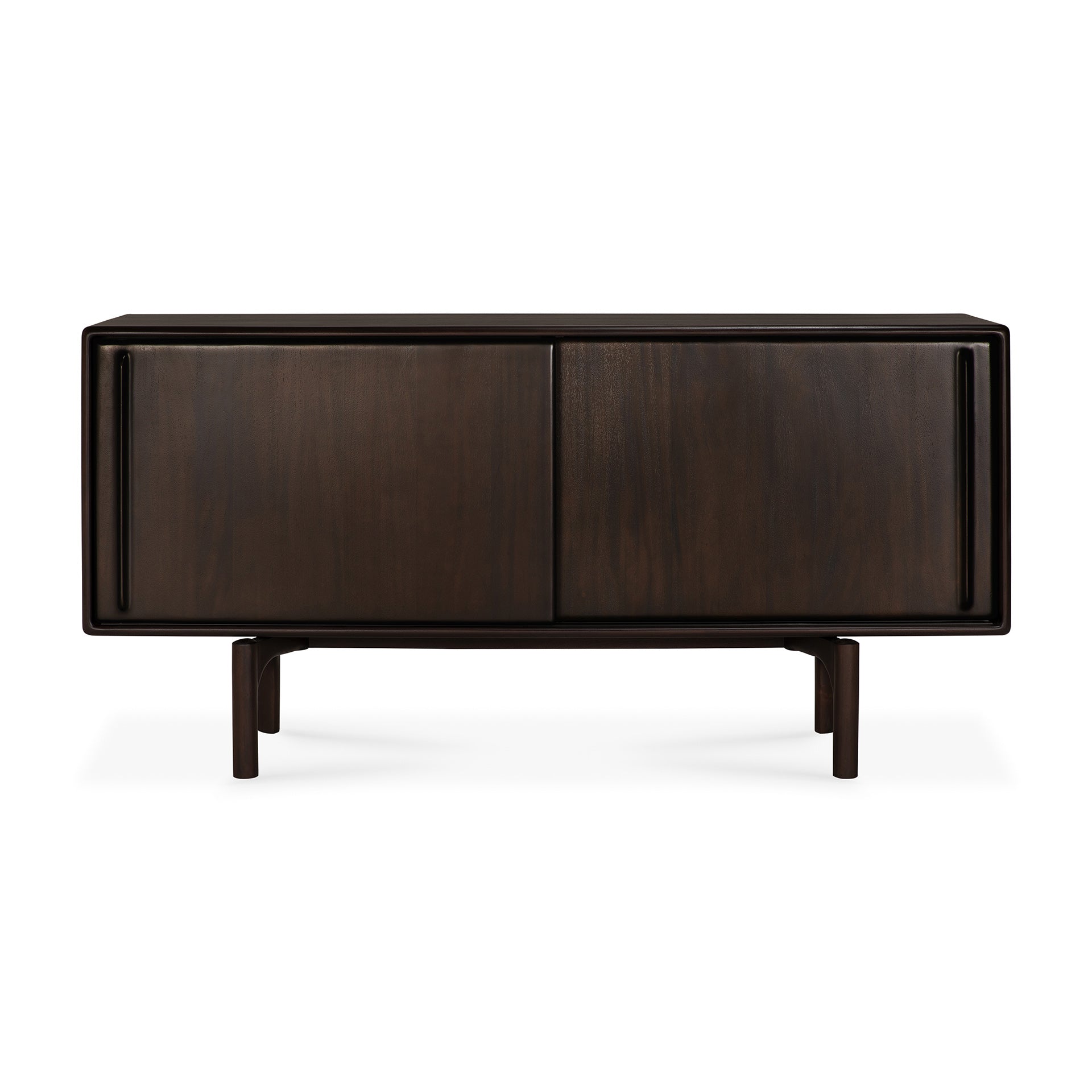 Flow-sideboard-varnished-mahogany-Rose-Brown-2-doors-front-cut-Goode-Studio