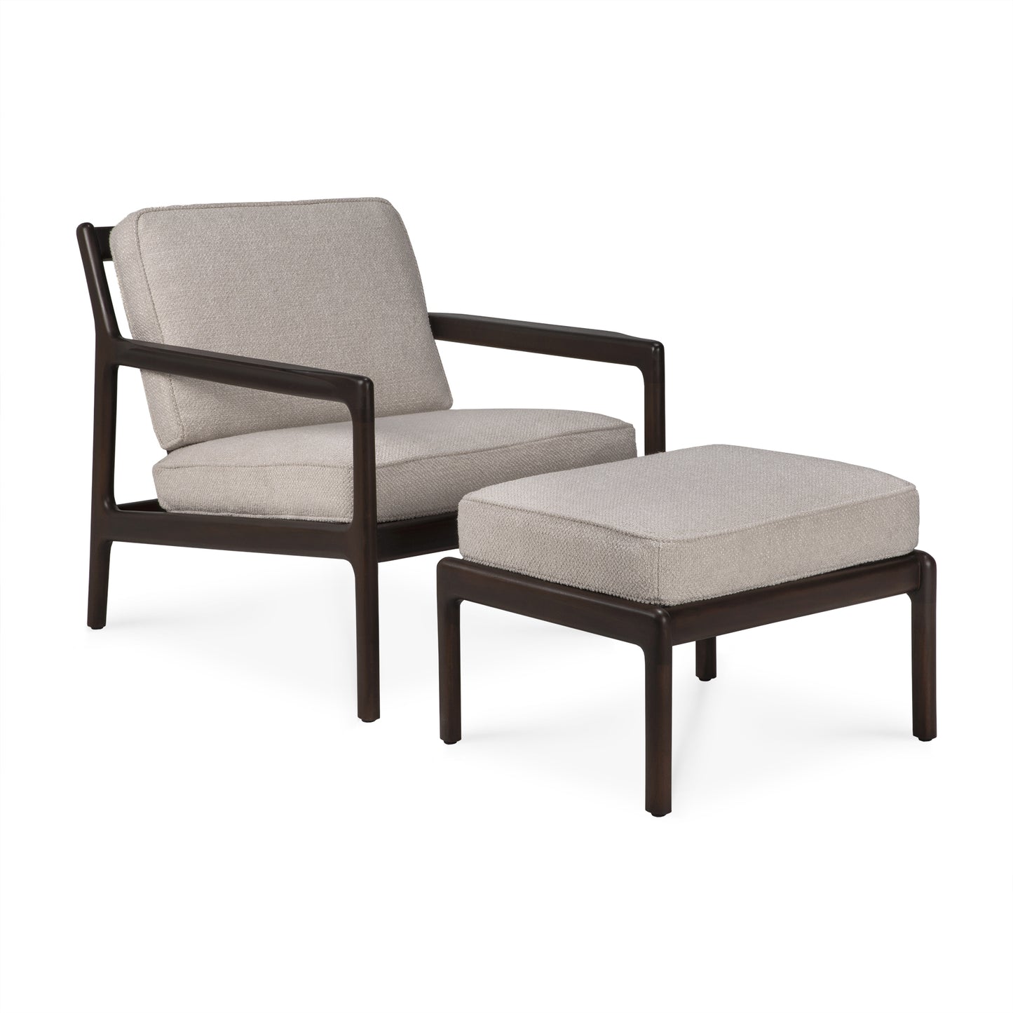 Jack-lounge-chair-varnished-mahogany-dark-brown-Ivory-fabric-Jack-footstool-Ivory-fabric-Goode-Studio