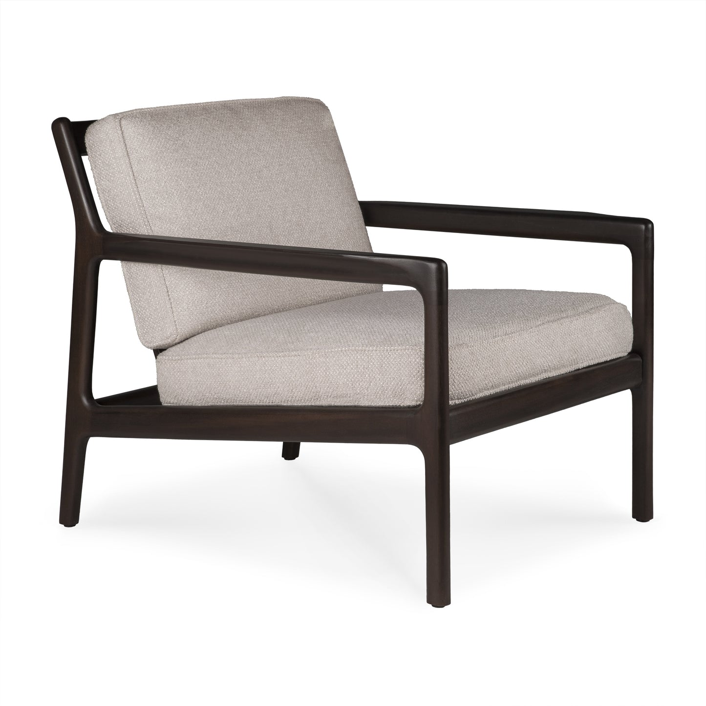 Jack-lounge-chair-varnished-mahogany-dark-brown-Ivory-fabric-front-cut-Goode-Studio