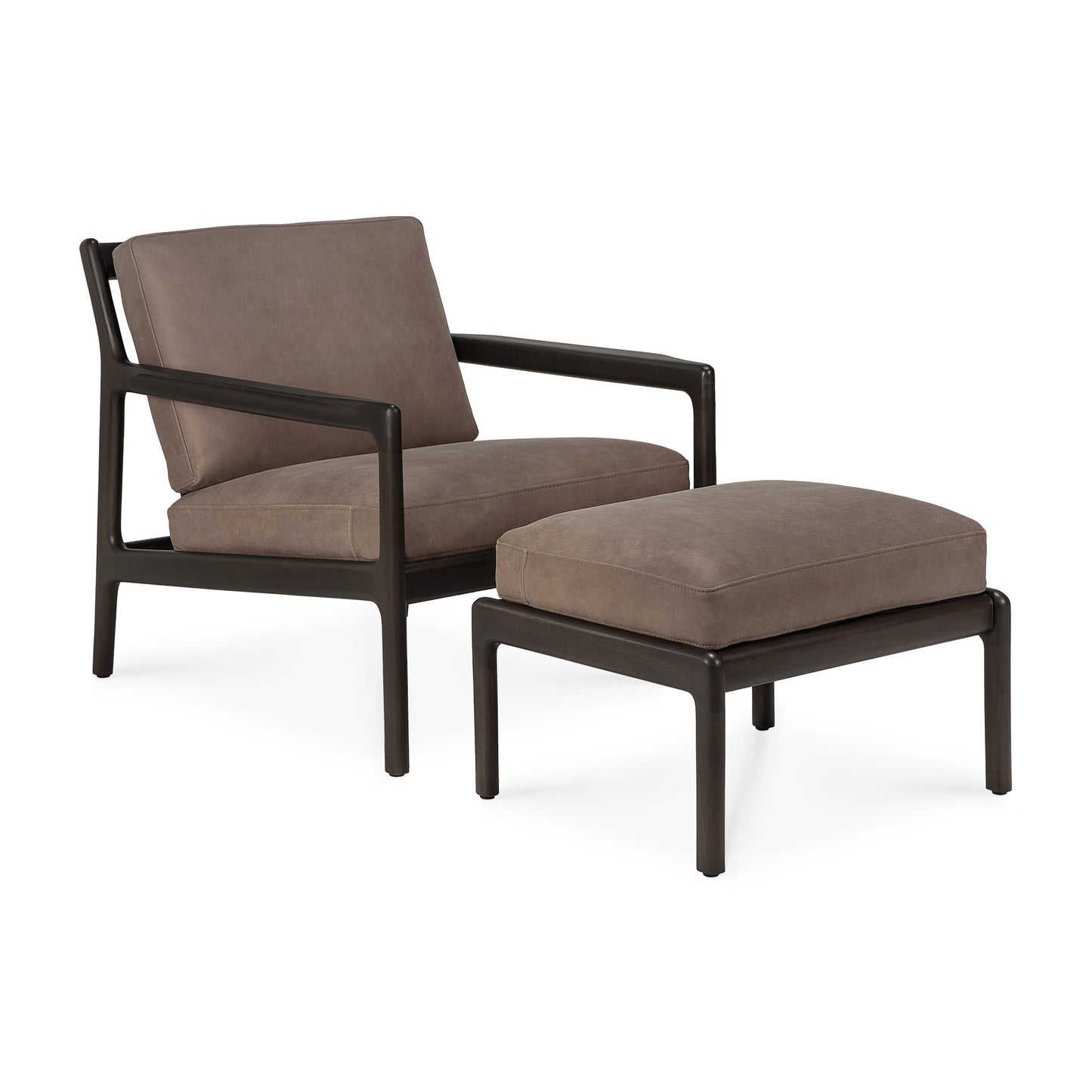 Jack-frame-varnished-mahogany-dark-brown-Terra-nubuck-leather-Jack-footstool-mahogany-Terra-Nubuck-Goode-Studio