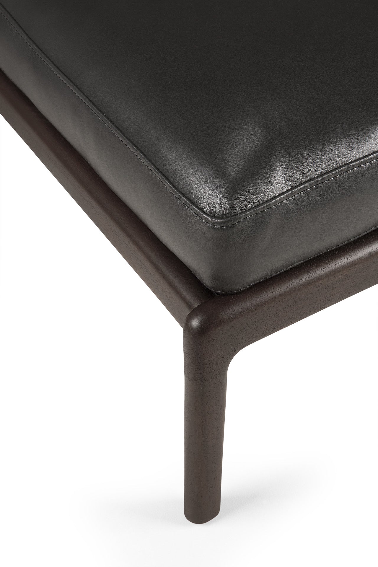 Jack-footstool-frame-varnished-mahogany-dark-brown-Goode-Studio