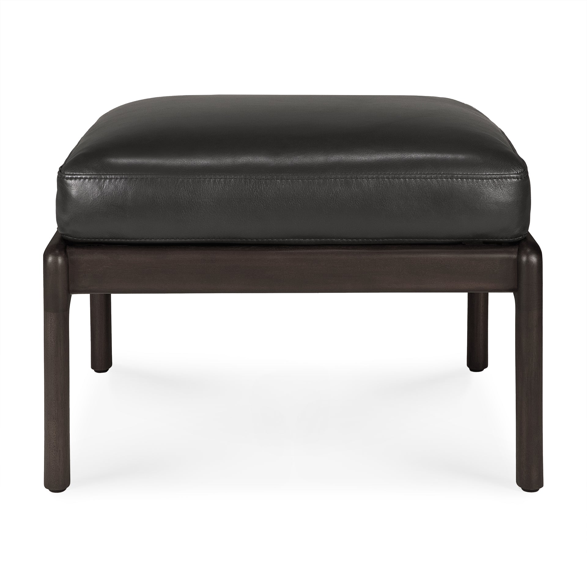 Jack-footstool-mahogany-Black-leather-front-cut-Goode-Studio