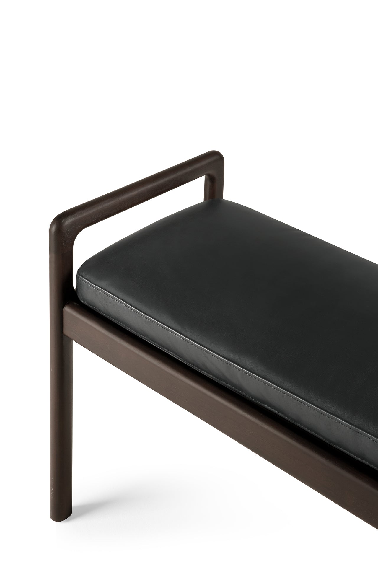 Jack-bench-cushion-black-leather-Goode-Studio