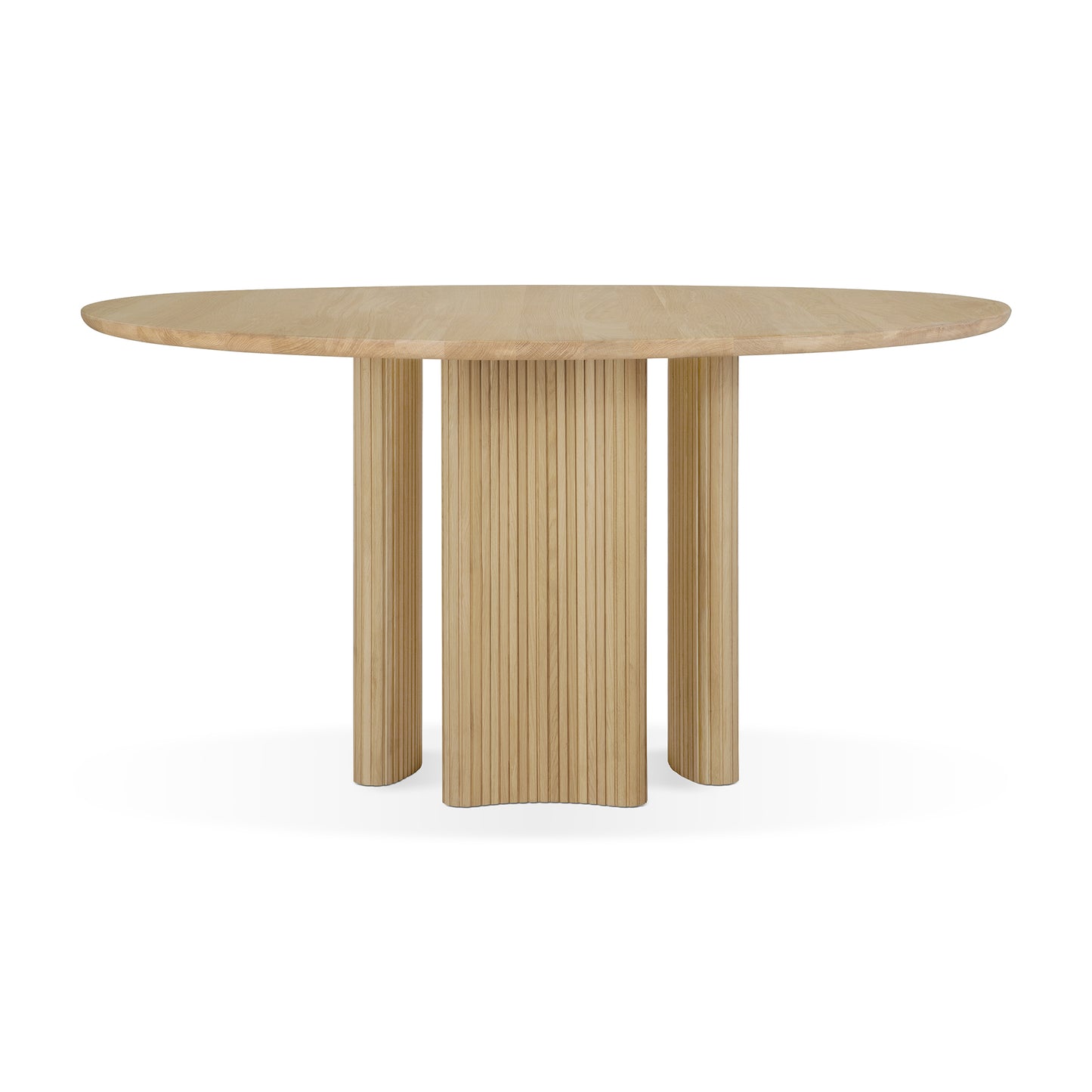 Roller Max dining table solid oak round hardwood dining table
