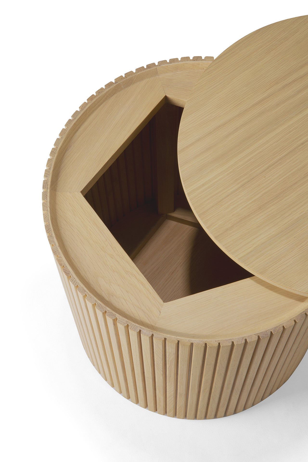 Roller-Max-side-table-oak-round-Goode-Studio